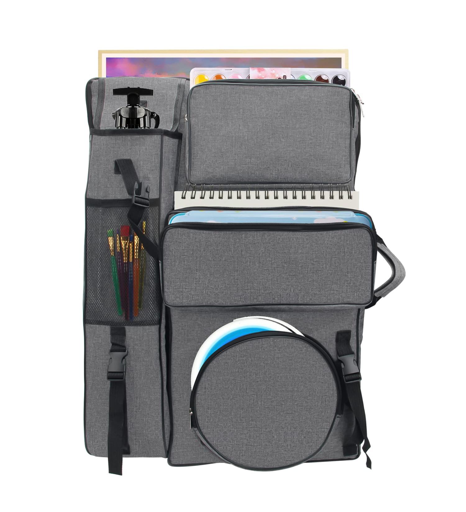 Boyistar Art Portfolio Carry Bag 20 x 26 - Canvas Artist Backpack for Drawing Board - Large Capacity Traveling Outdoor Case - Black - Buy Online on GoSupps.com
