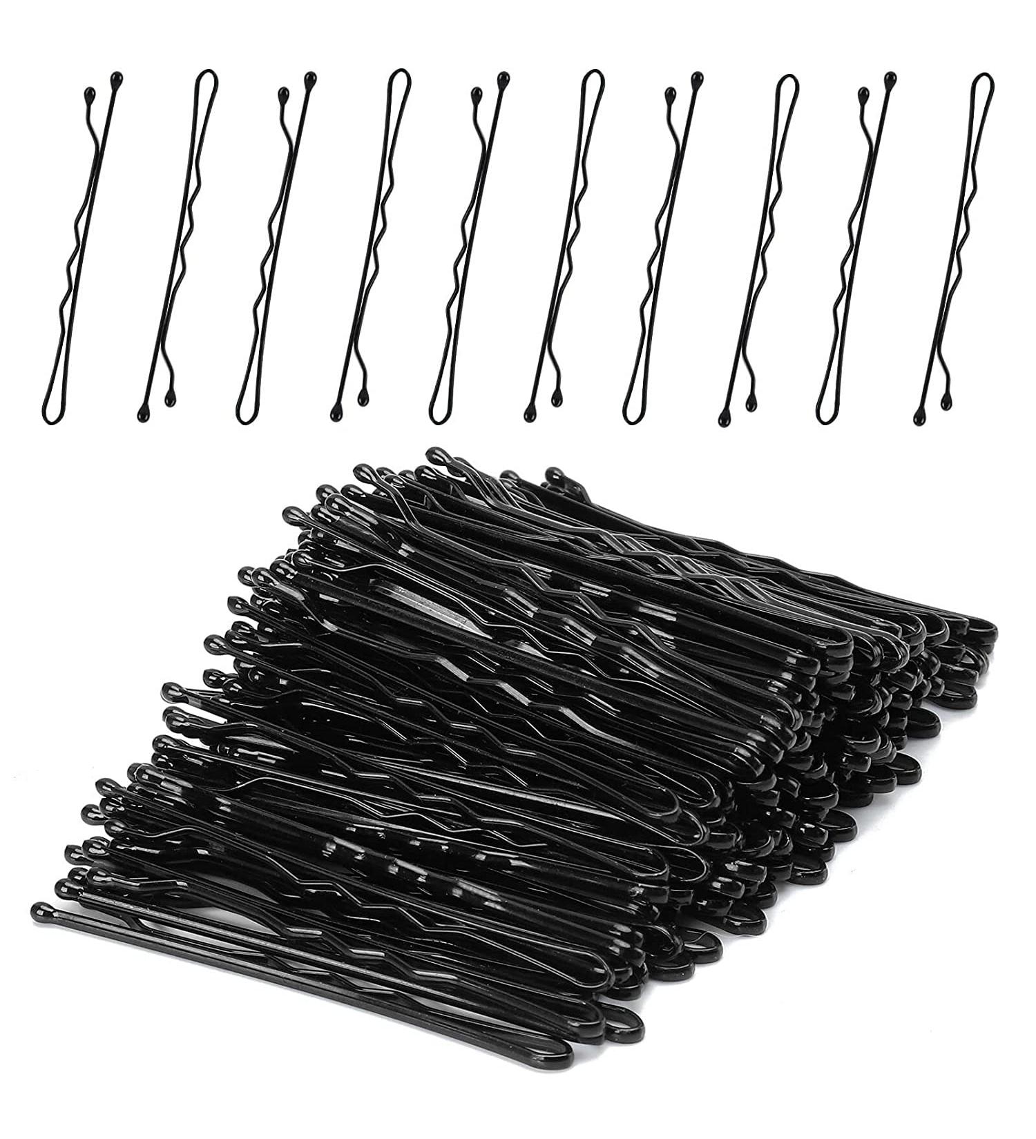 AnAsh 60 Pcs Bobby Pins for Women - Hair Grips for All Hair Types - Ideal for Daily Wear, Parties, Travel & Weddings - Black - Buy Online on GoSupps.com