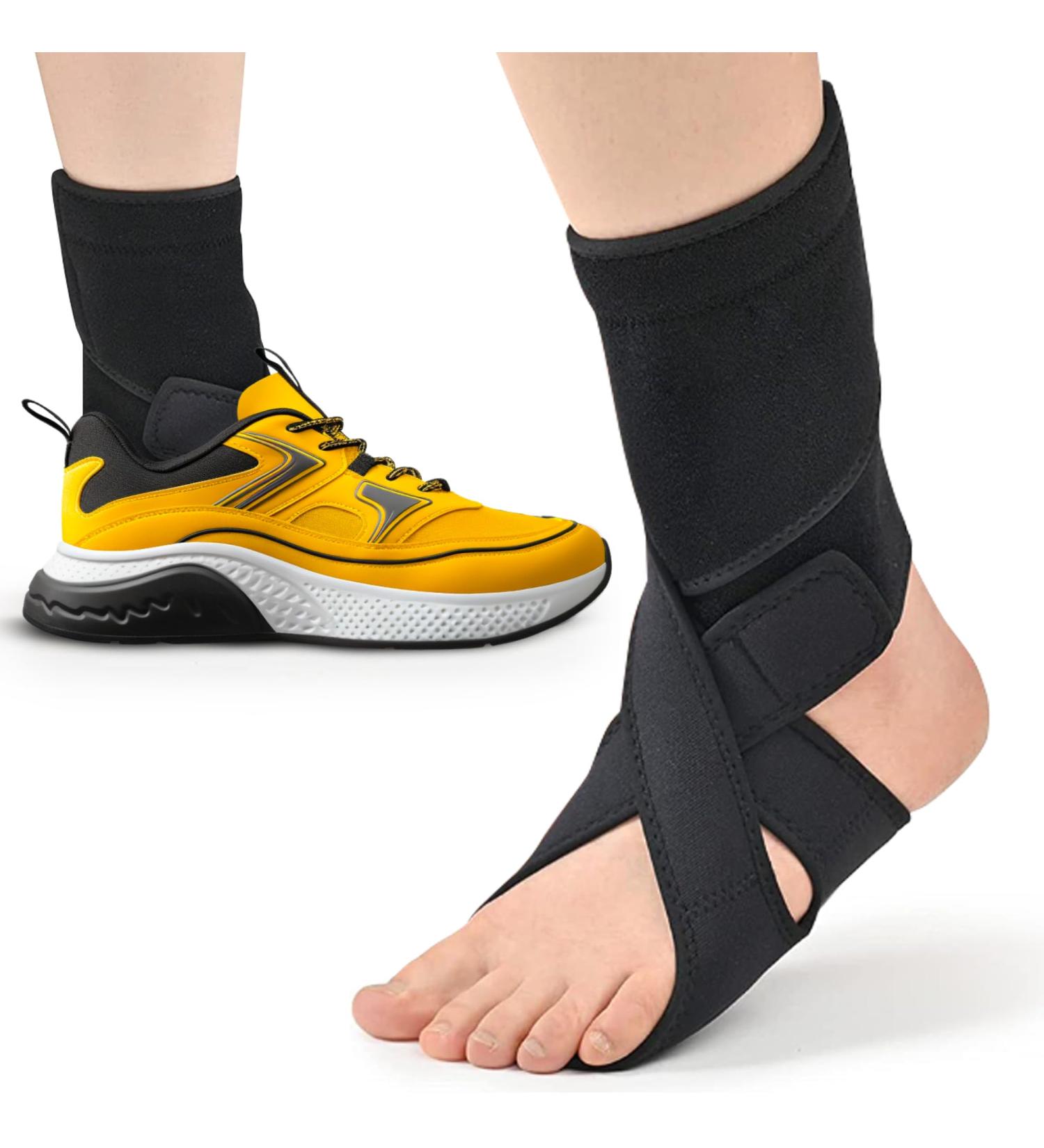 AFO Foot Drop Brace - Comfortable Day & Night Support for Men & Women | Soft Brace for Plantar Fasciitis Stroke Recovery TBI ALS MS - Fits Shoes & Barefoot (Left - Buy Online on GoSupps.com