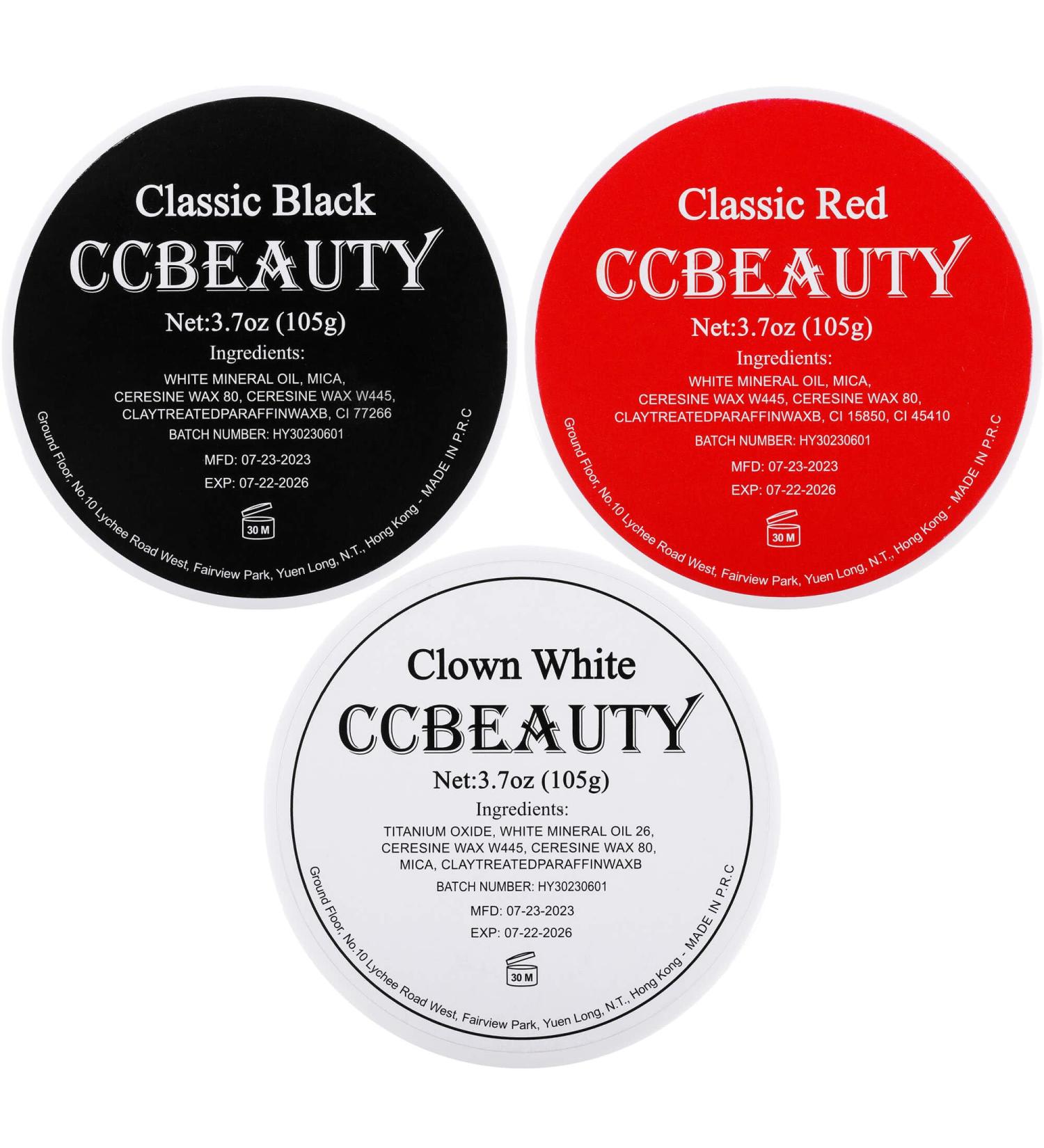 CCbeauty Clown Makeup Kit - Professional Oil Based Face Paint for Halloween Costumes and Cosplay - Buy Online on GoSupps.com