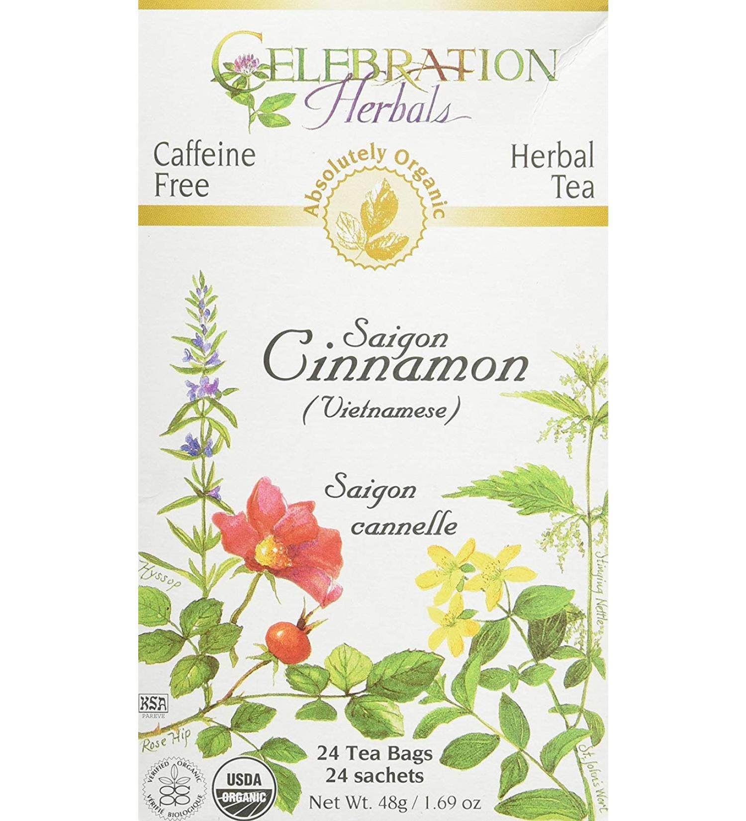 Buy Celebration Herbals Cinnamon Saigon Organic Tea - 24 Bags 0.02 lb | Premium International Shipping - Buy Online on GoSupps.com