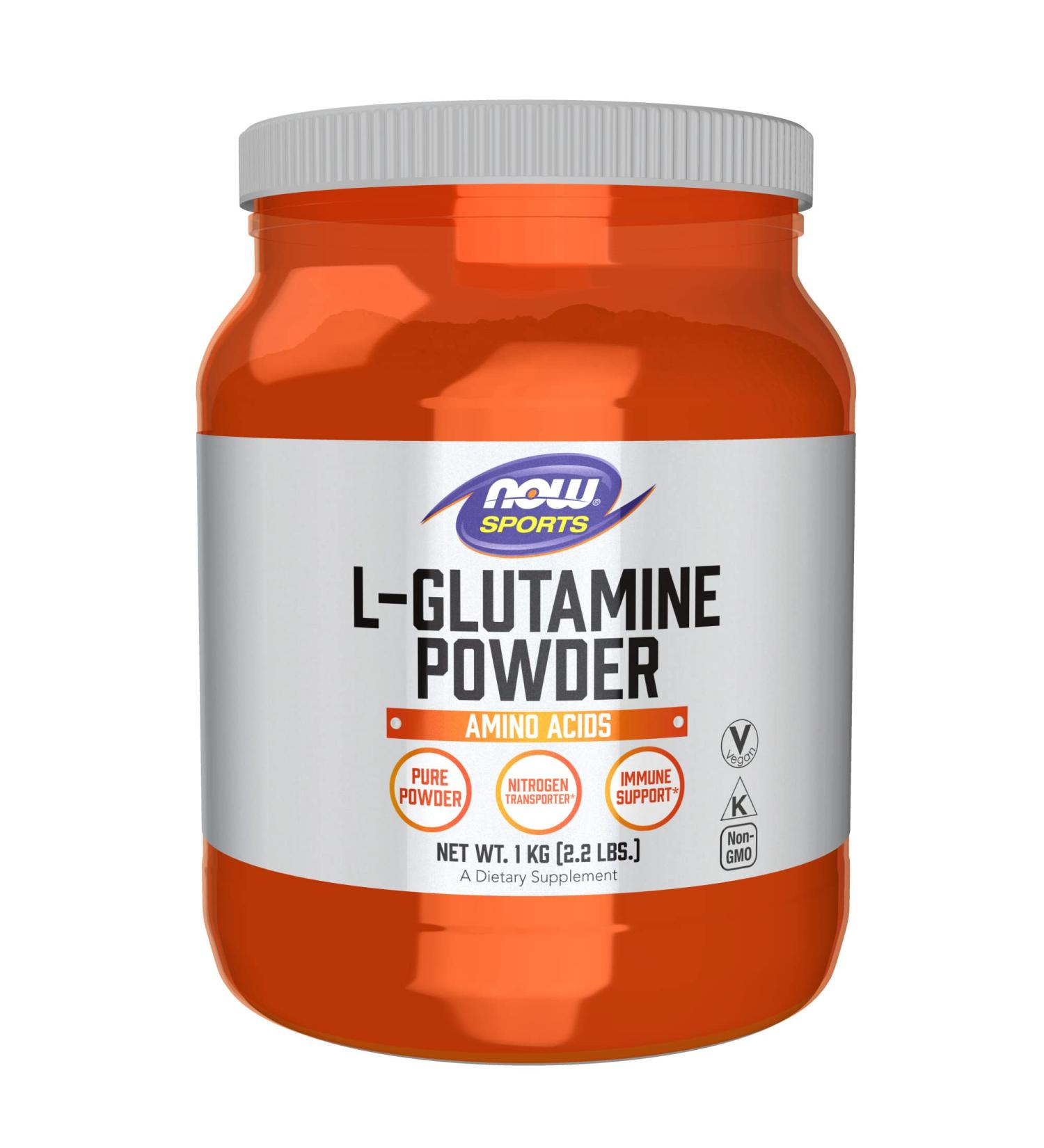 Now Foods Sports L-Glutamine Powder 2.2 lbs - Premium Recovery Supplement | 1 kg - Buy Online on GoSupps.com