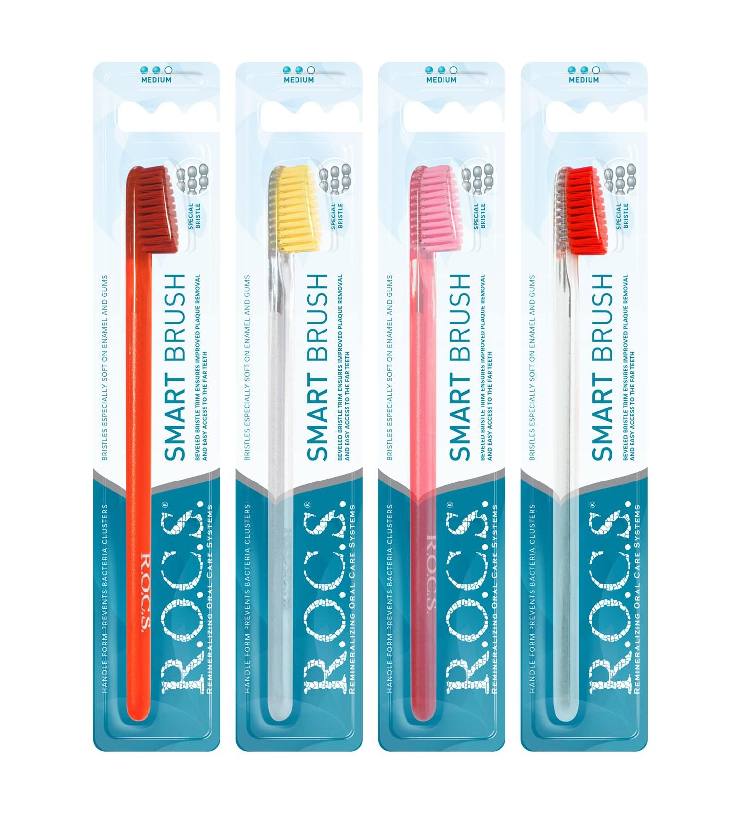 R.O.C.S. Classic Medium Toothbrush - Intelligent B rstSystem for Optimal Dental Care | Dentist-Approved Quality Bristles - Buy Online on GoSupps.com
