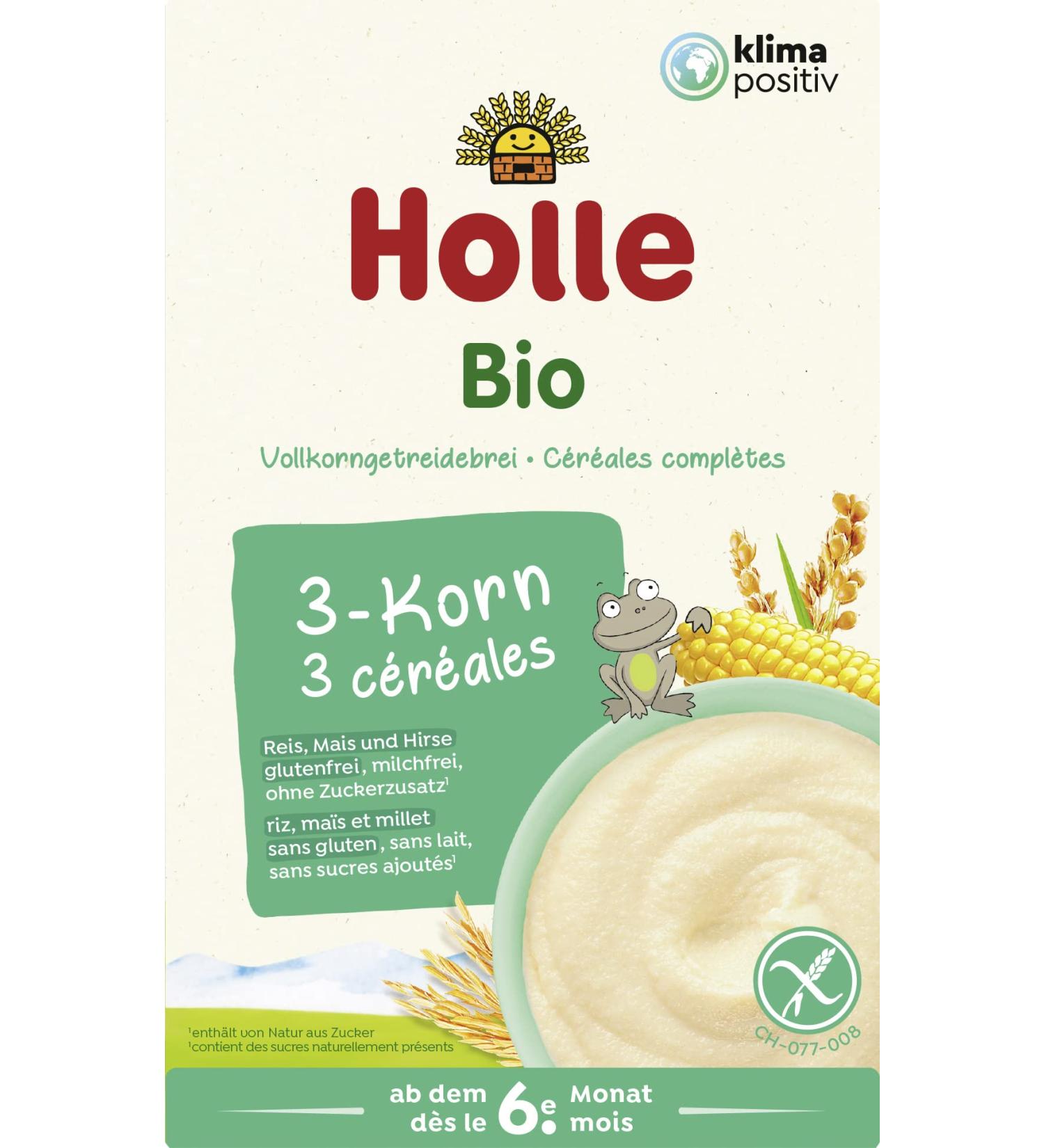 Porridge 3 Dairy Free Grains Without Gluten 250g EKO Holle