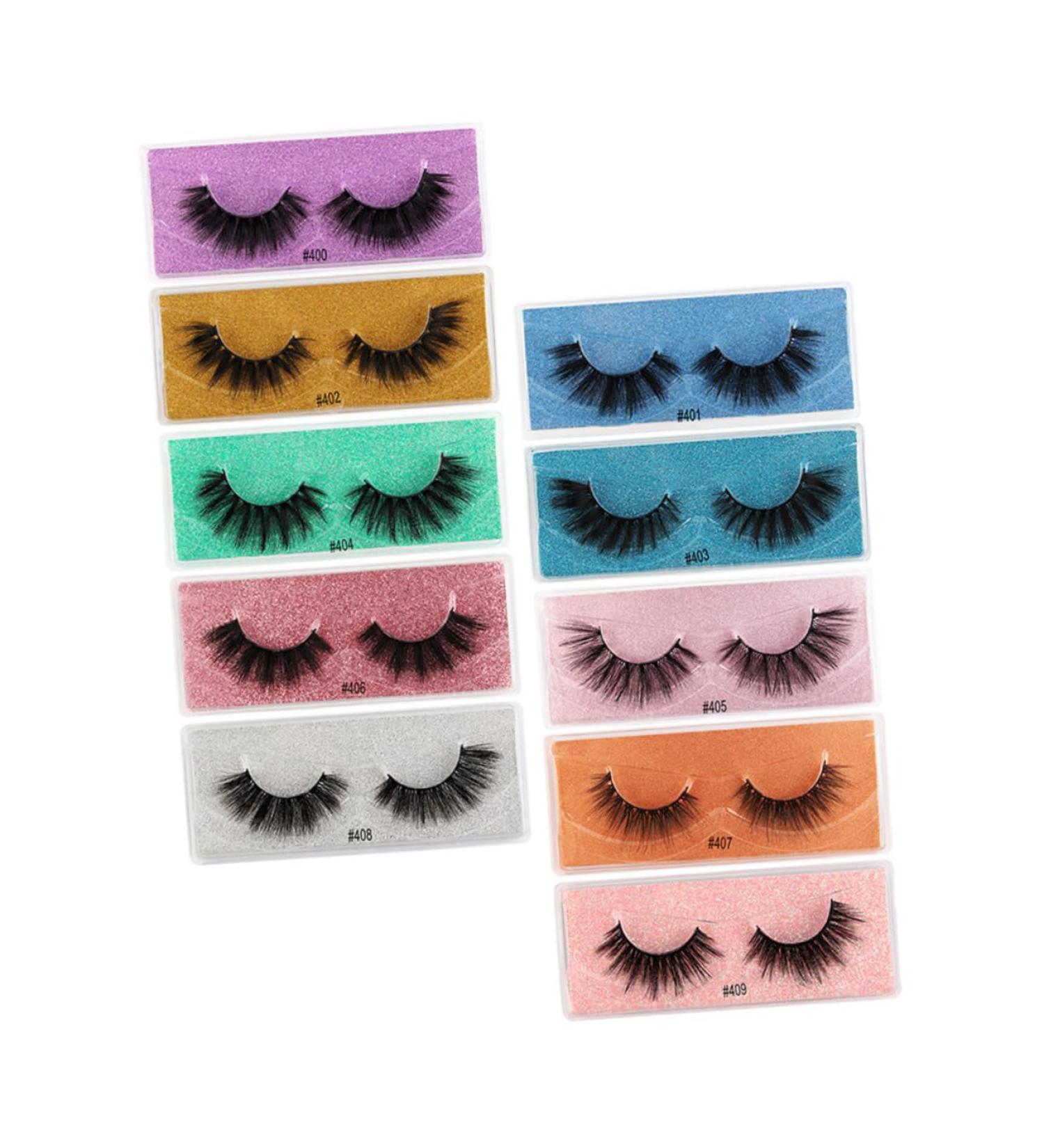 minkissy 10 Pairs False Eyelashes Eyelash Girls' Accessories Make up Accessories Lash Cosmetics Makeup Accessories Trendy Makeup Lifelike Fake Eyelashes False Lashes Imitation Chic 3d - Buy Online on GoSupps.com