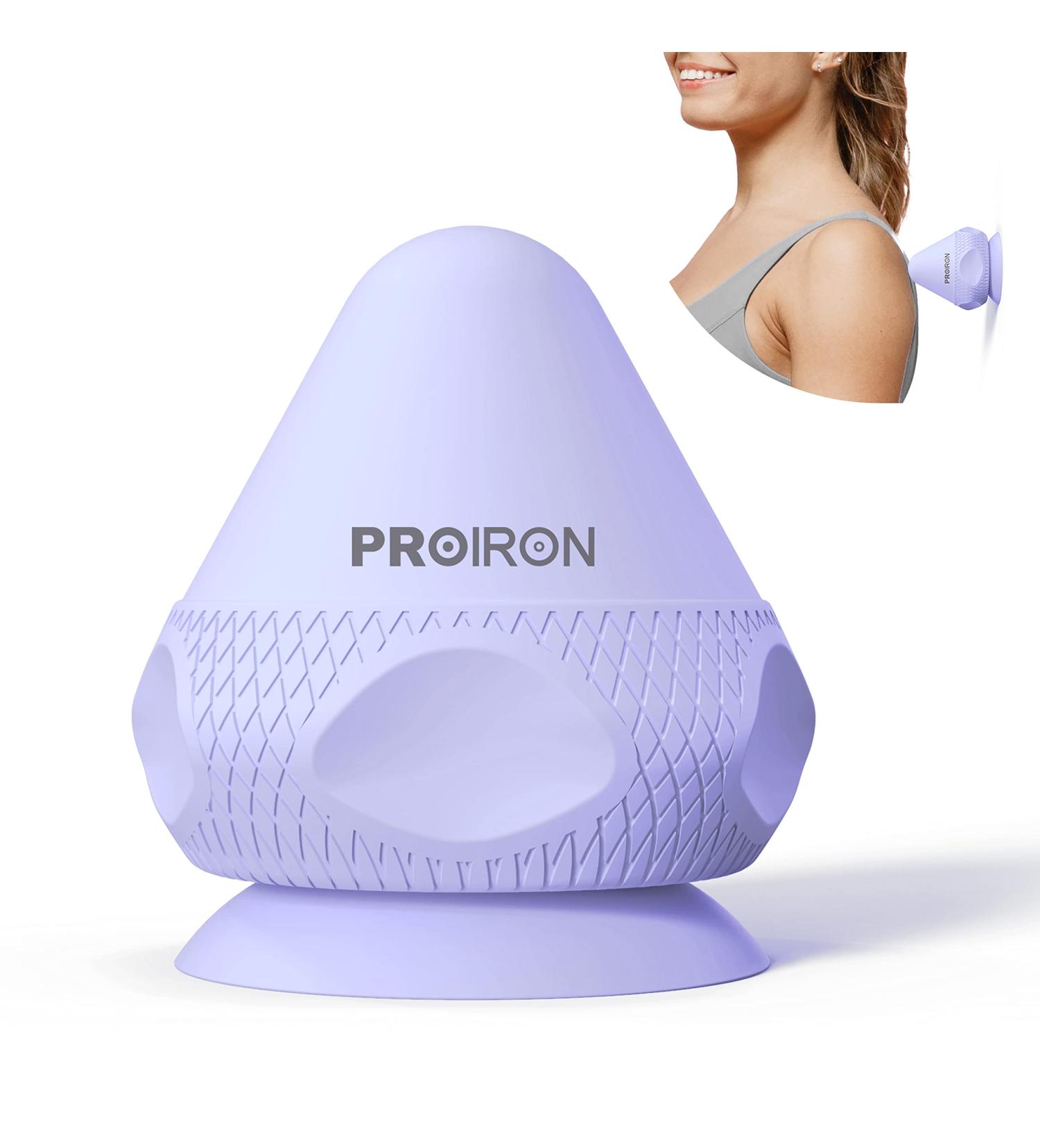 Proiron Trigger Point Massage Ball | Fascia Fitness Device with Suction Cup for Muscle Pain Relief - Purple - Buy Online on GoSupps.com