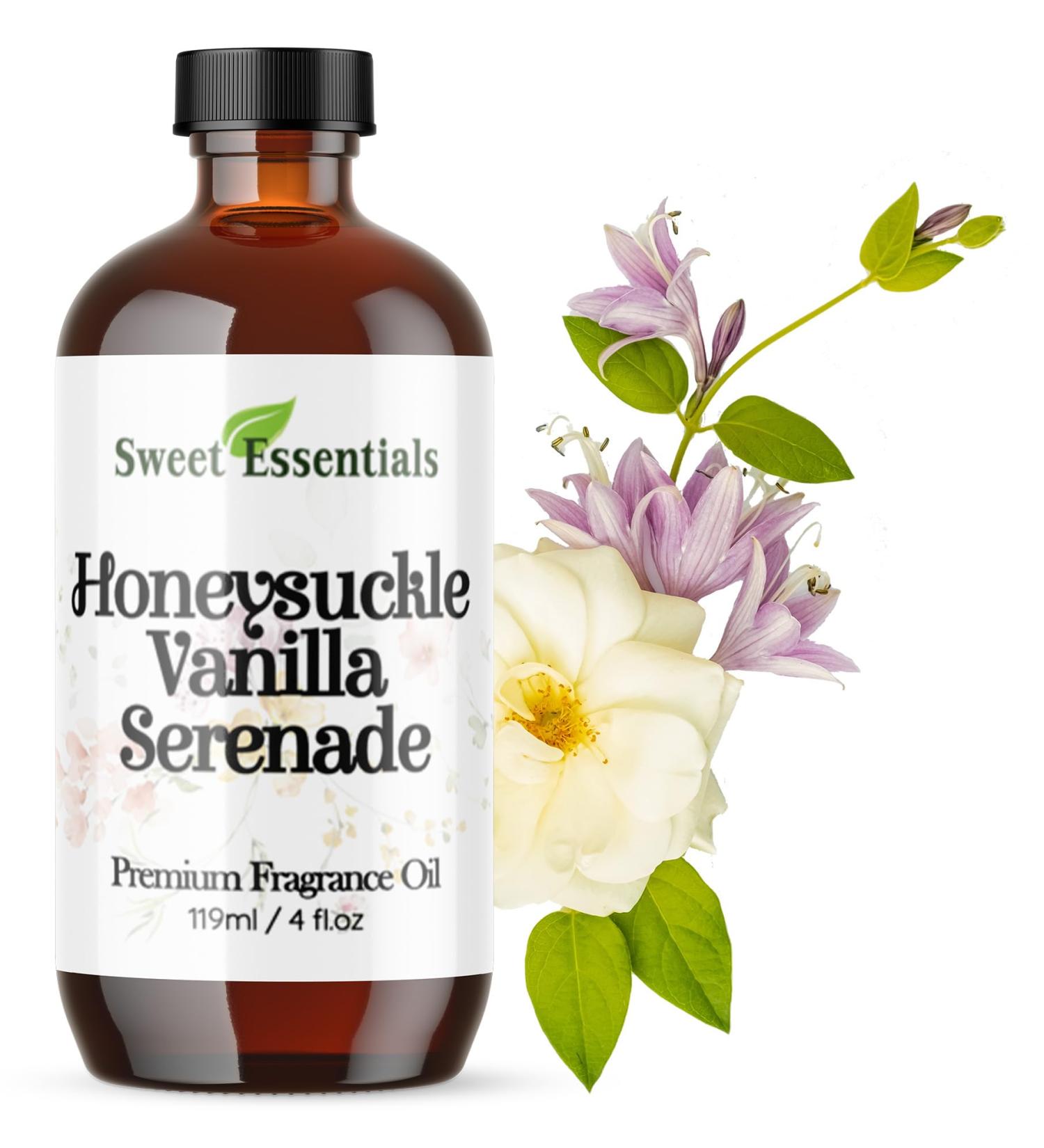 Honeysuckle Vanilla Serenade - 4oz Premium Fragrance Oil for Aromatherapy Diffusers Crafts Soap & DIY Projects | Long-Lasting Home Scents - Buy Online on GoSupps.com