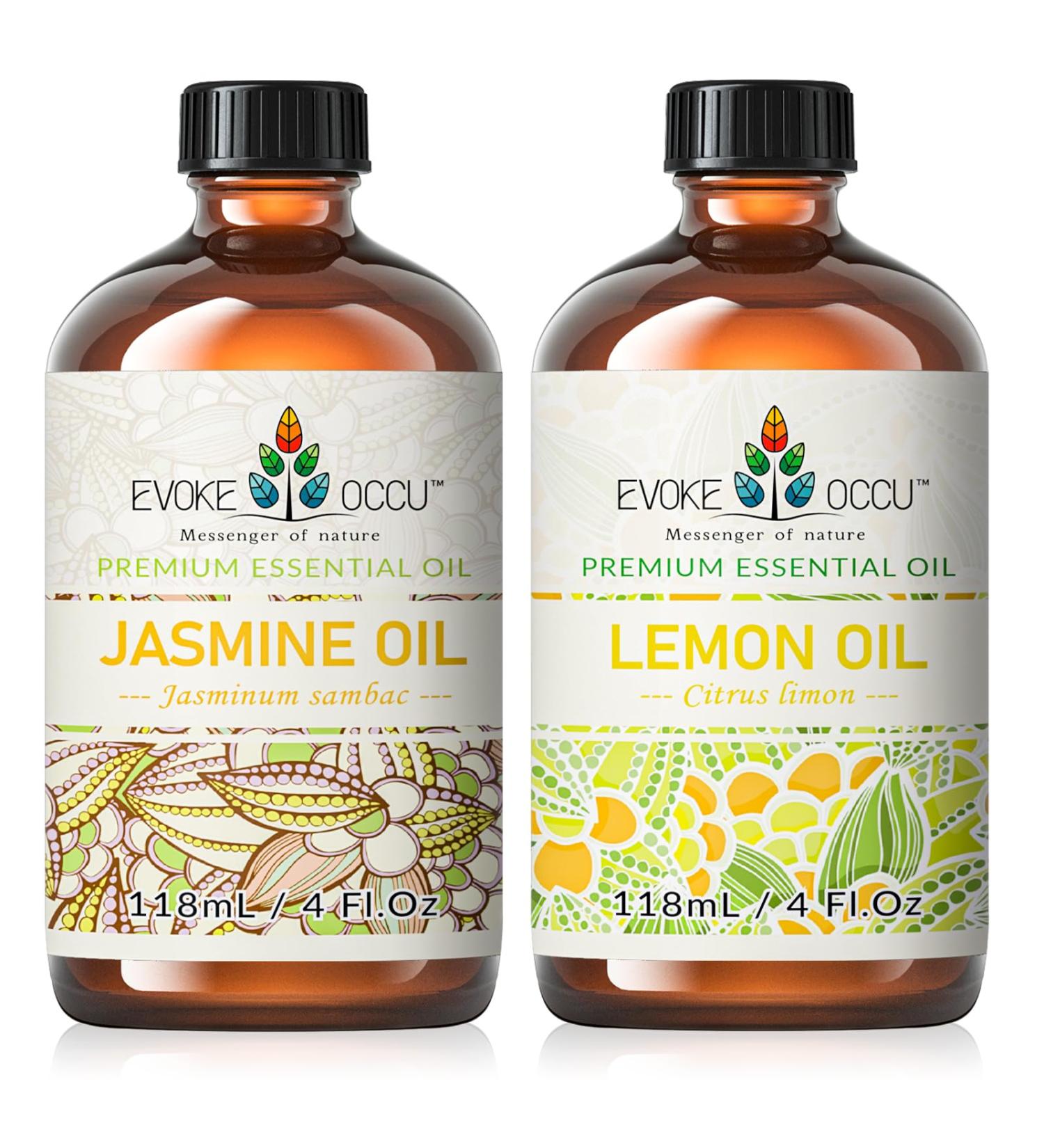 EVOKE OCCU Jasmine Essential Oil and Lemon Essential Oil - 4 Fl Oz - Buy Online on GoSupps.com