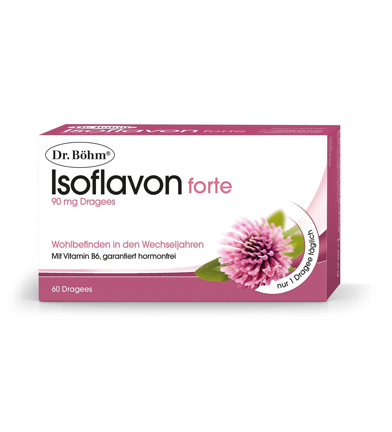 Dr B hm Isoflavon 90 mg Forte Coated Tablets - 60 Tablets | International Shipping Available - Buy Online on GoSupps.com