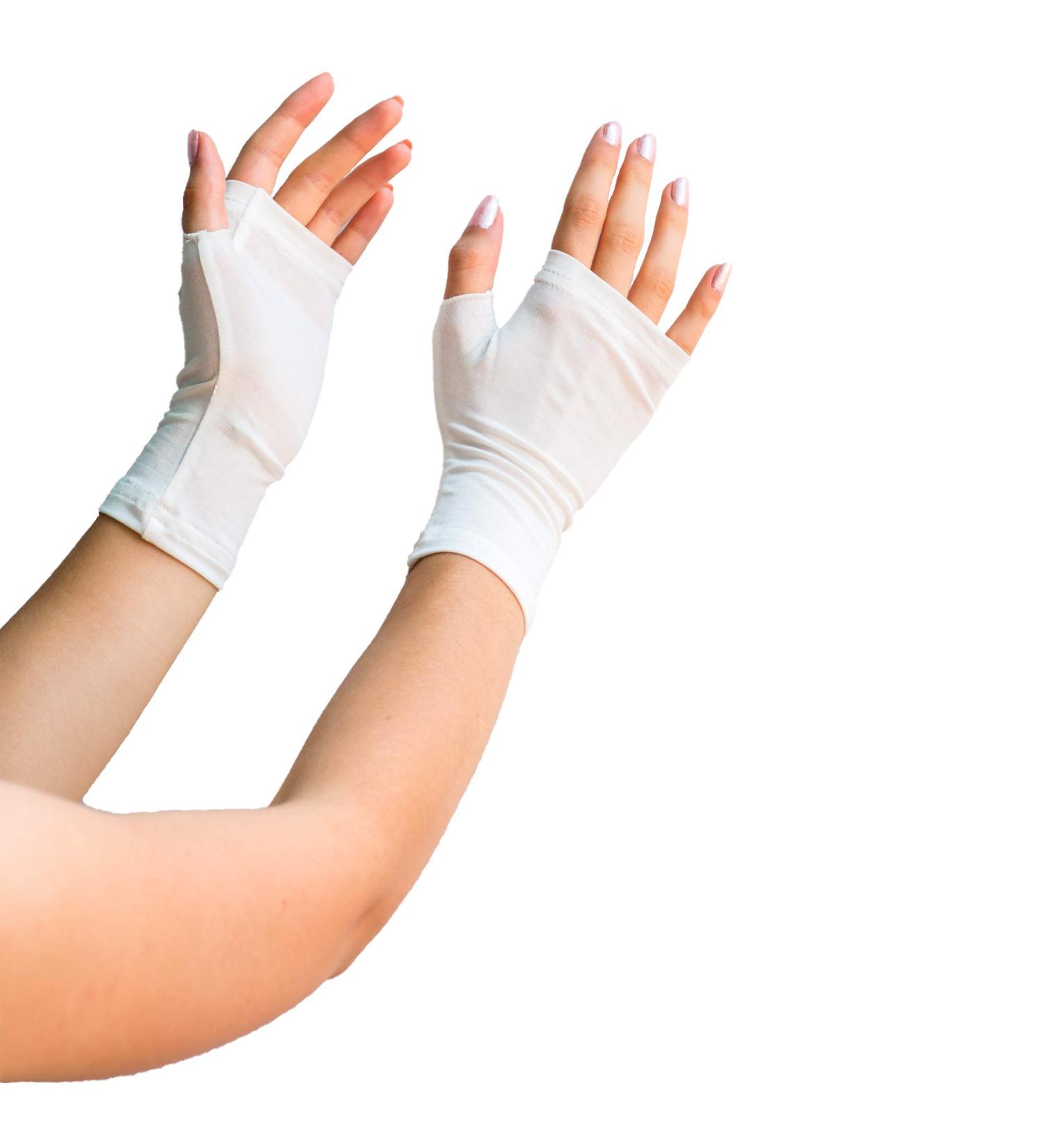 RemedyWear Fingerless Moisturizing Gloves for Eczema Relief - Tencel & Zinc Size L-XL - Black - Buy Online on GoSupps.com