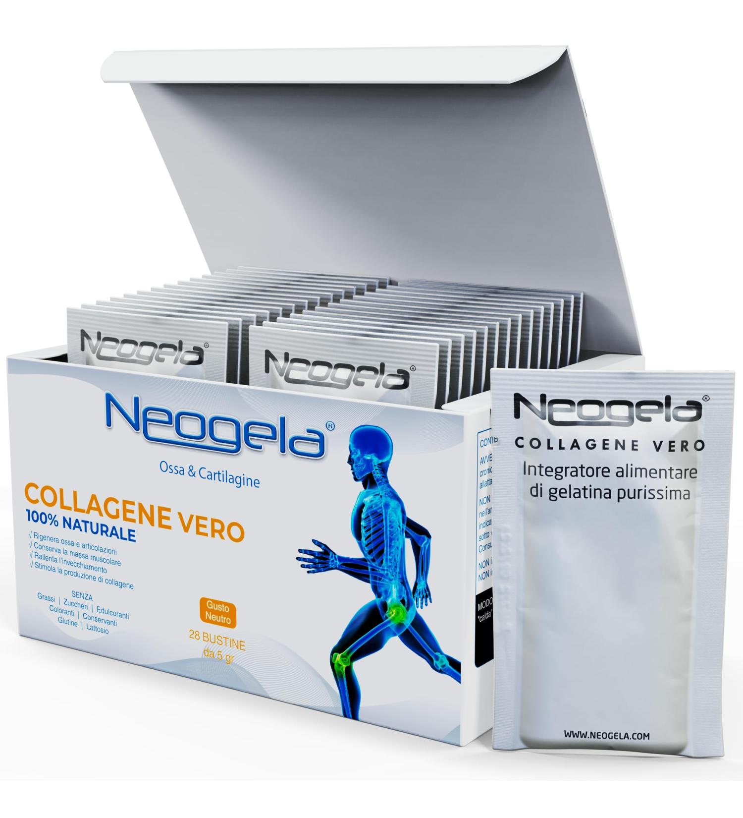  Neogela 98% pure collagen (140g natural product) - Buy Online on GoSupps.com