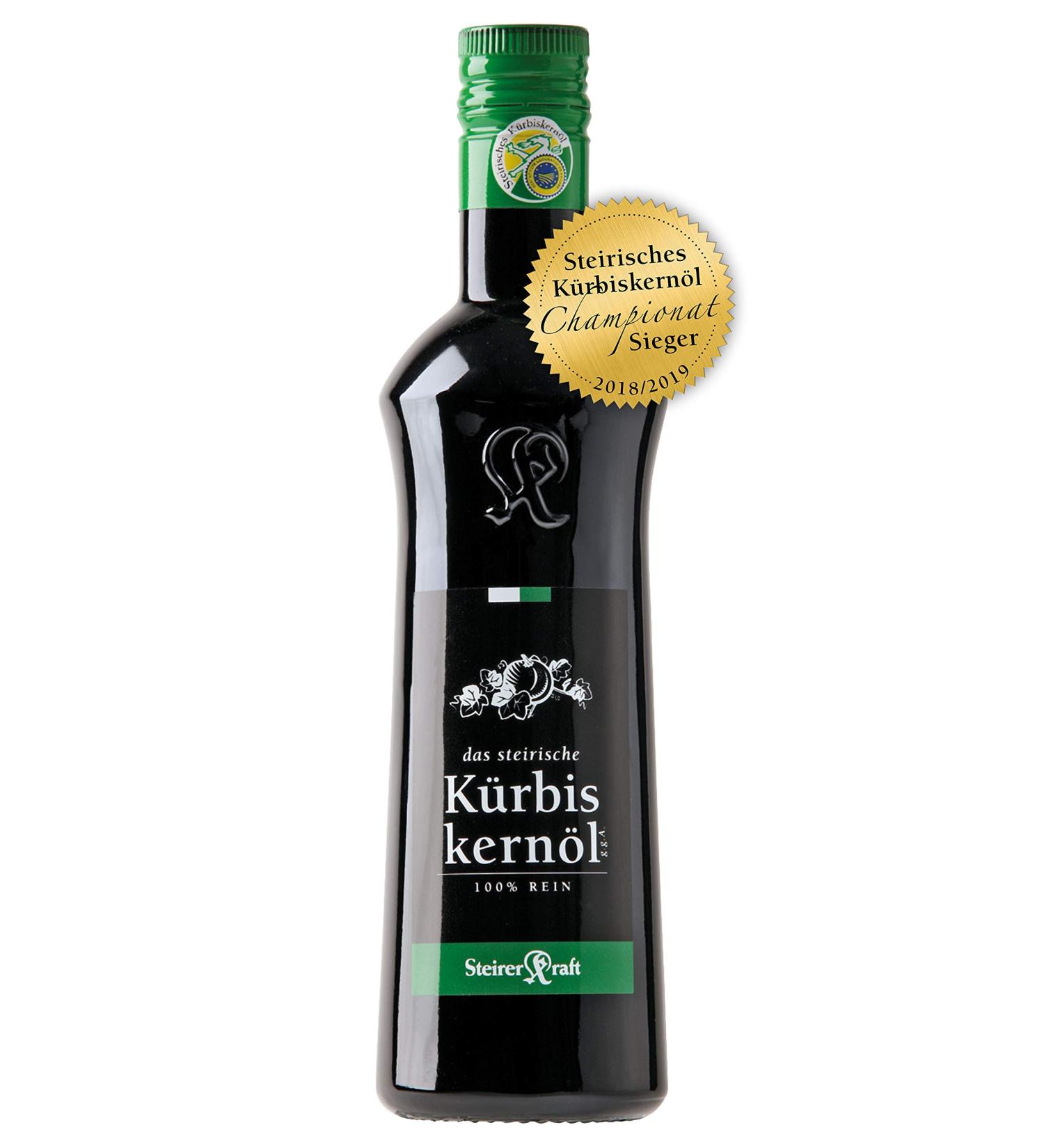 Buy Styrian Pumpkin Seed Oil PGI Premium (500 ml) - Authentic High-Quality International Shipping Available - Buy Online on GoSupps.com