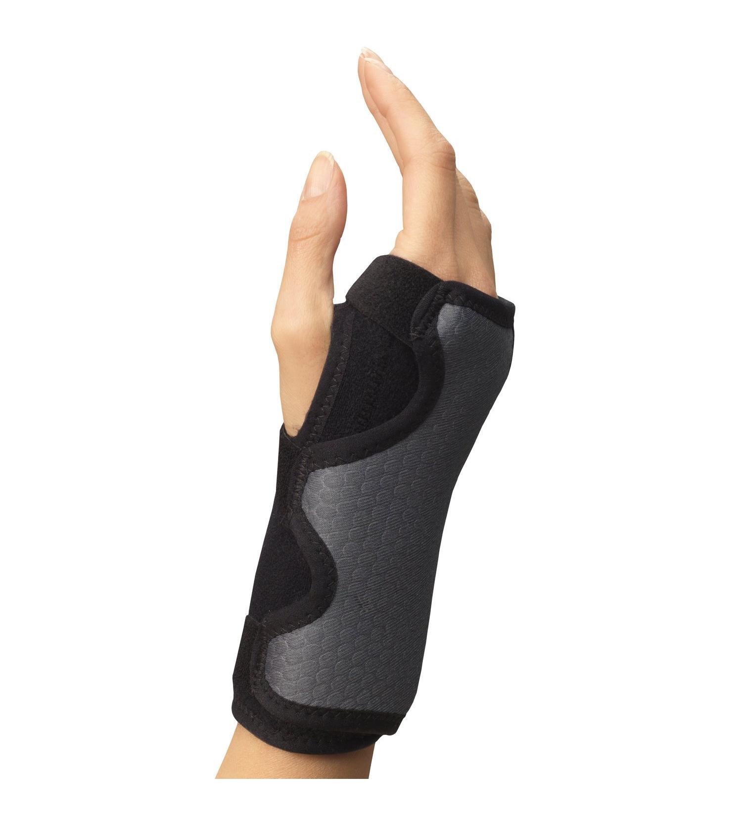 Champion Wrist Support - Universal Fit Removable Splint 3-Strap Airmesh Fabric - Black | International Shipping Available - Buy Online on GoSupps.com