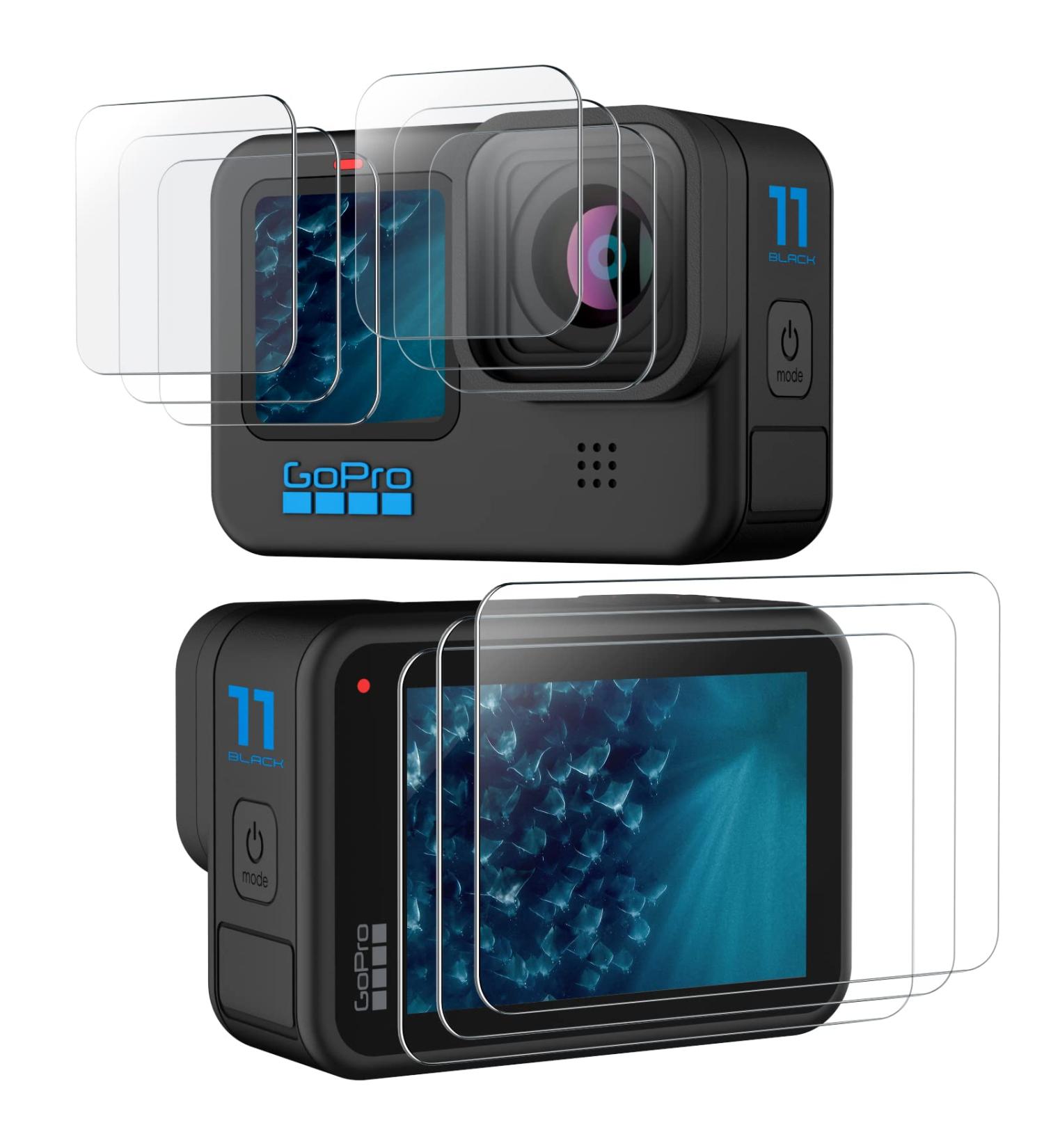 JETech Screen Protector for GoPro Hero 11/10/9 Black + Camera Lens Tempered Glass Film 3-Pack - Easy Installation, HD Clear - Buy Online on GoSupps.com