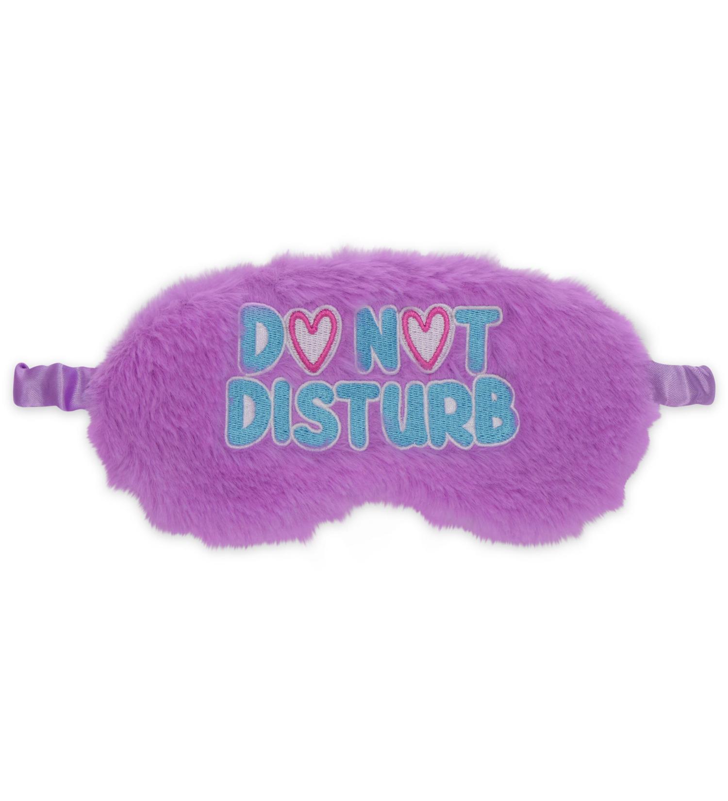Shop iscream Bold Brights Satin-Lined Silky Fur Sleep Mask for Girls - Stylish 'Do Not Disturb' Design | Perfect Gift for Sleep Enthusiasts - Buy Online on GoSupps.com