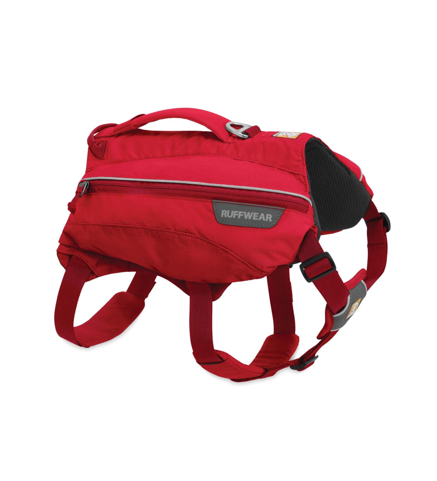 Luffwear Drinking Bag for Large Dogs - 2x600ml Water Bottles Adjustable Size L/XL Red Currant - Perfect for Active Breeds - Buy Online on GoSupps.com