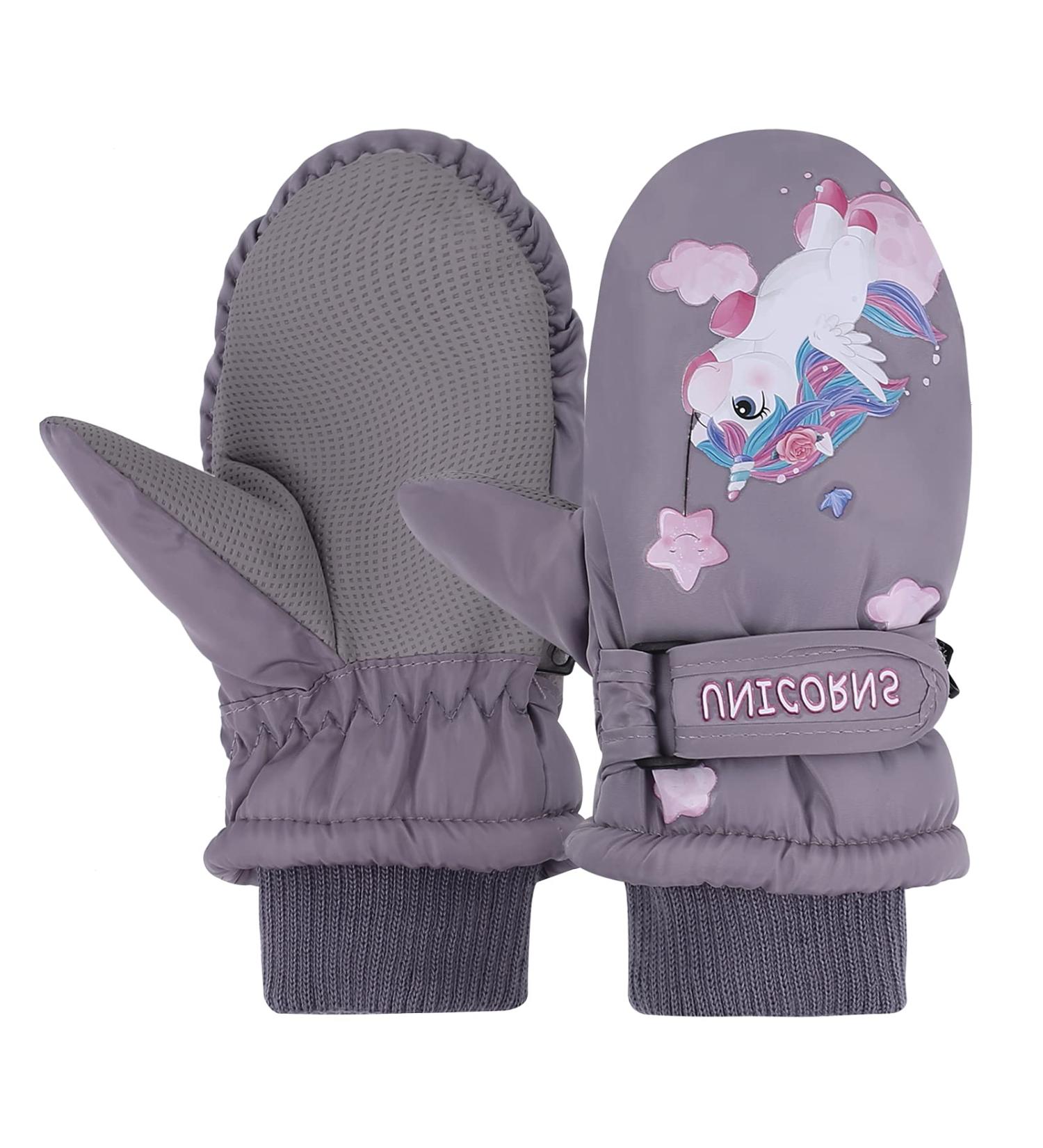 Jnuyisw Children's Ski Gloves | Waterproof & Warm Winter Gloves for Ages 2-10 | Windproof Snow Gloves for Girls | Perfect for Skiing & Snowboarding - Buy Online on GoSupps.com