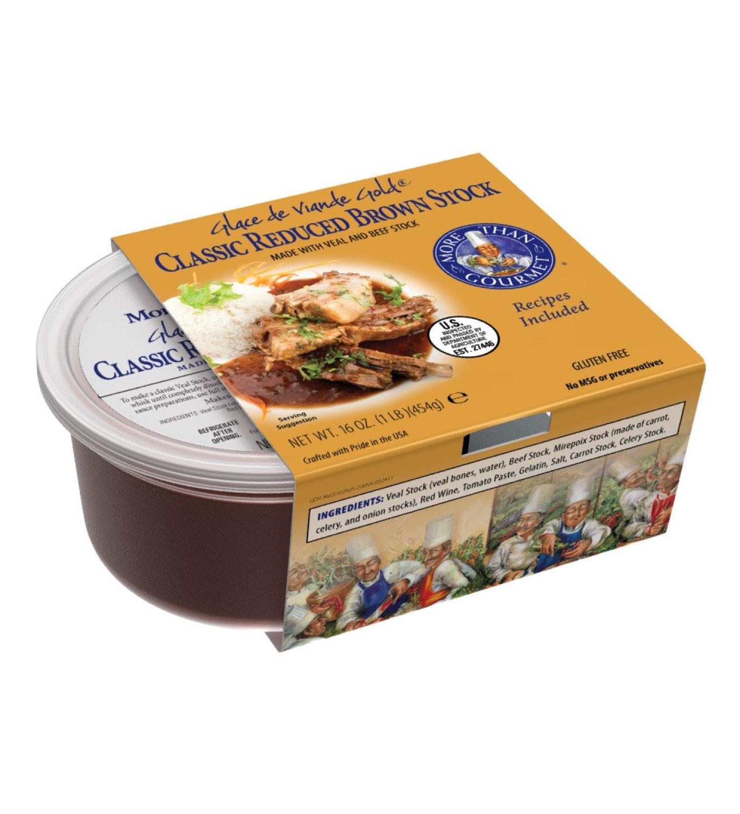 More Than Gourmet Glace De Viande Gold 16oz - Reduced Brown Stock - Buy Online on GoSupps.com