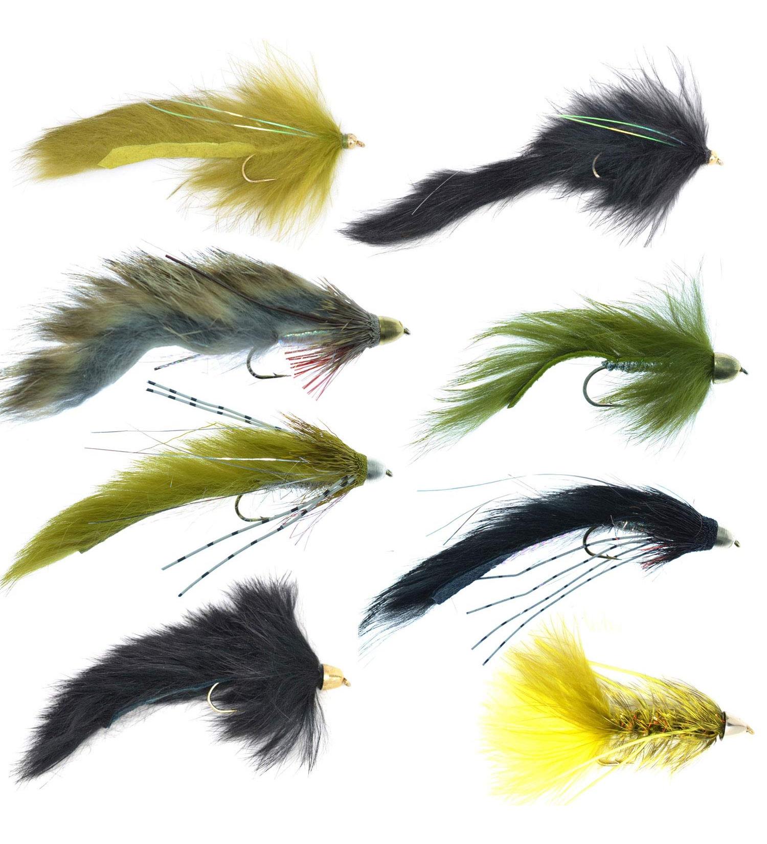 Slumpbuster Bouface Bunny Streamer Flies Collection - Set of 8 Wet Flies for Big Bass and Trout - Hooks Sizes 4 and 6 - Buy Online on GoSupps.com