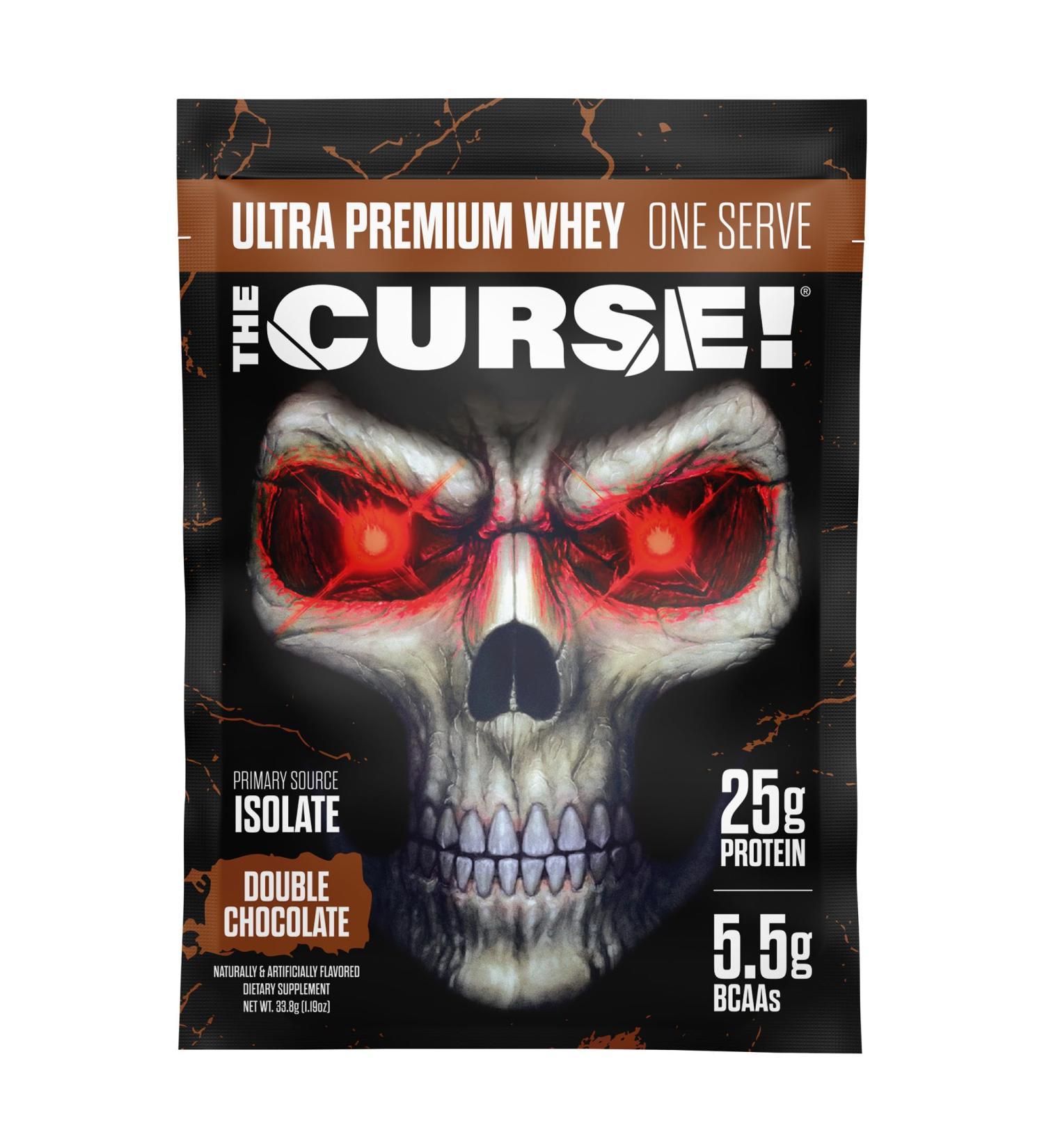 JNX SPORTS The Curse! Ultra Premium Double Chocolate Whey Protein Powder – 25g Protein Per Serve Single Serve Whey Isolate for International Shipping - Buy Online on GoSupps.com