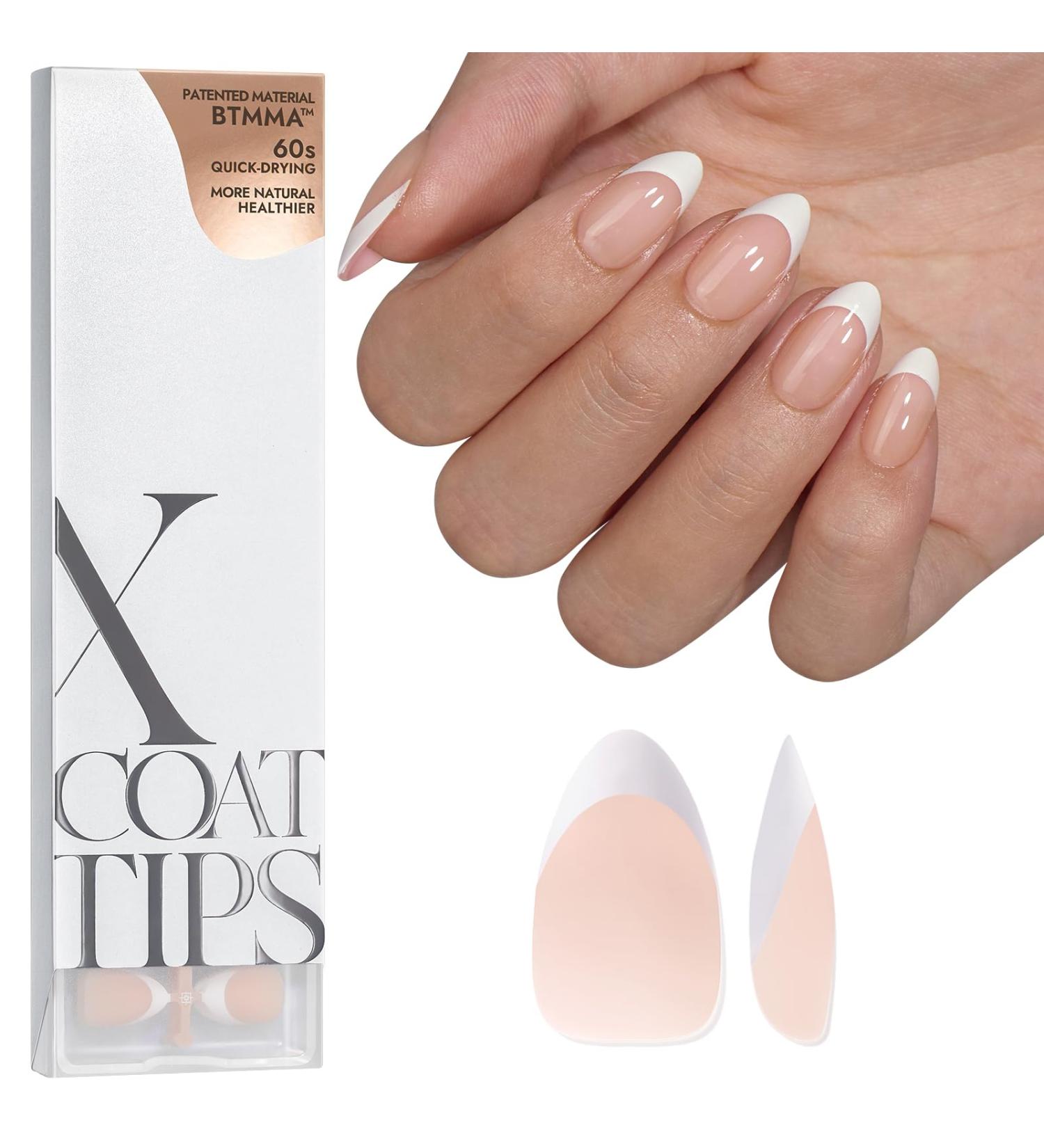 BARTBOX French Press On Nails - Short Almond Soft Gel Nail Tips | Beige 1ml Pack with Pre-Applied Primer & Base Coat | No Filing Required - Buy Online on GoSupps.com