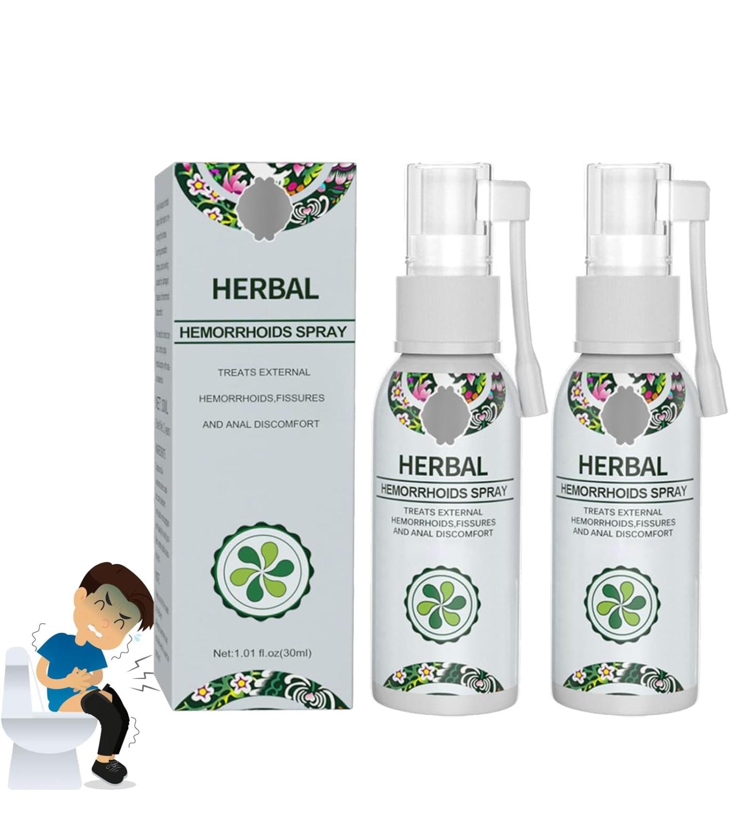 Herbal Hemorrhoid Spray Protection Contre Les H morro des Soulage Les D mangeaisons Les Br lures Et L'inconfort Naturel V g talien Et Sans Cruaut (02) - Buy Online on GoSupps.com