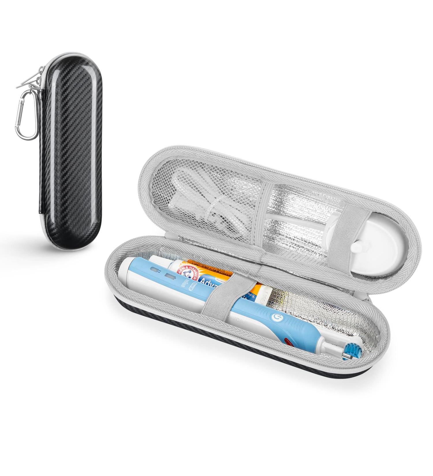 Yinke Travel Case for Electric Toothbrushes - Compatible with Oral-B & Philips Sonicare - Portable Hard-Shell Storage - Ideal Travel Accessories - Buy Online on GoSupps.com