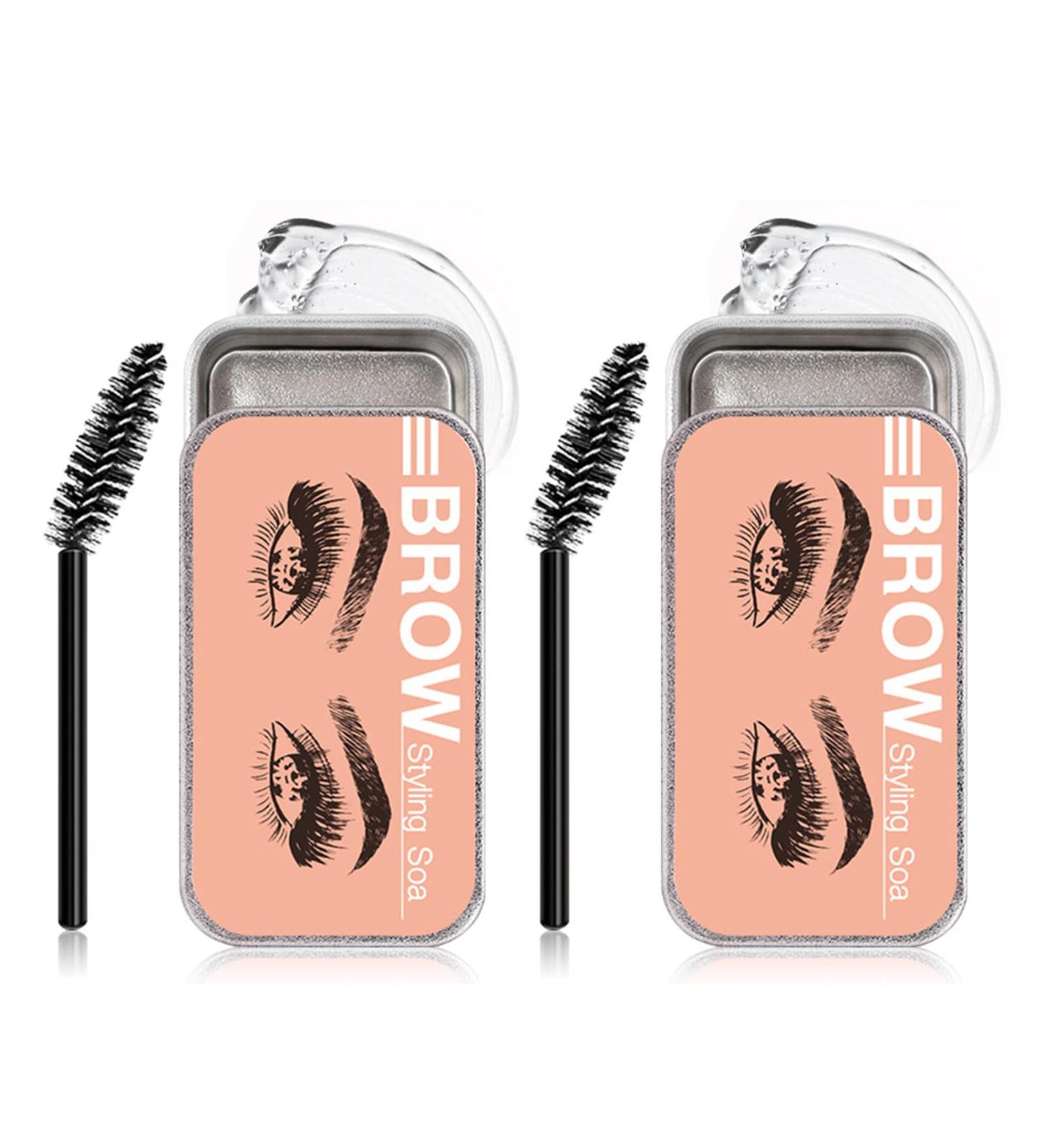 Eyebrow Soap Kit Eyebrow Styling Soap Kit Gel Long Lasting Eyebrow Setting Gel Waterproof Eyebrow Makeup Balm Pomade Cosmetics Eyebrow Makeup Balm with Brush - 4 Pack - Buy Online on GoSupps.com