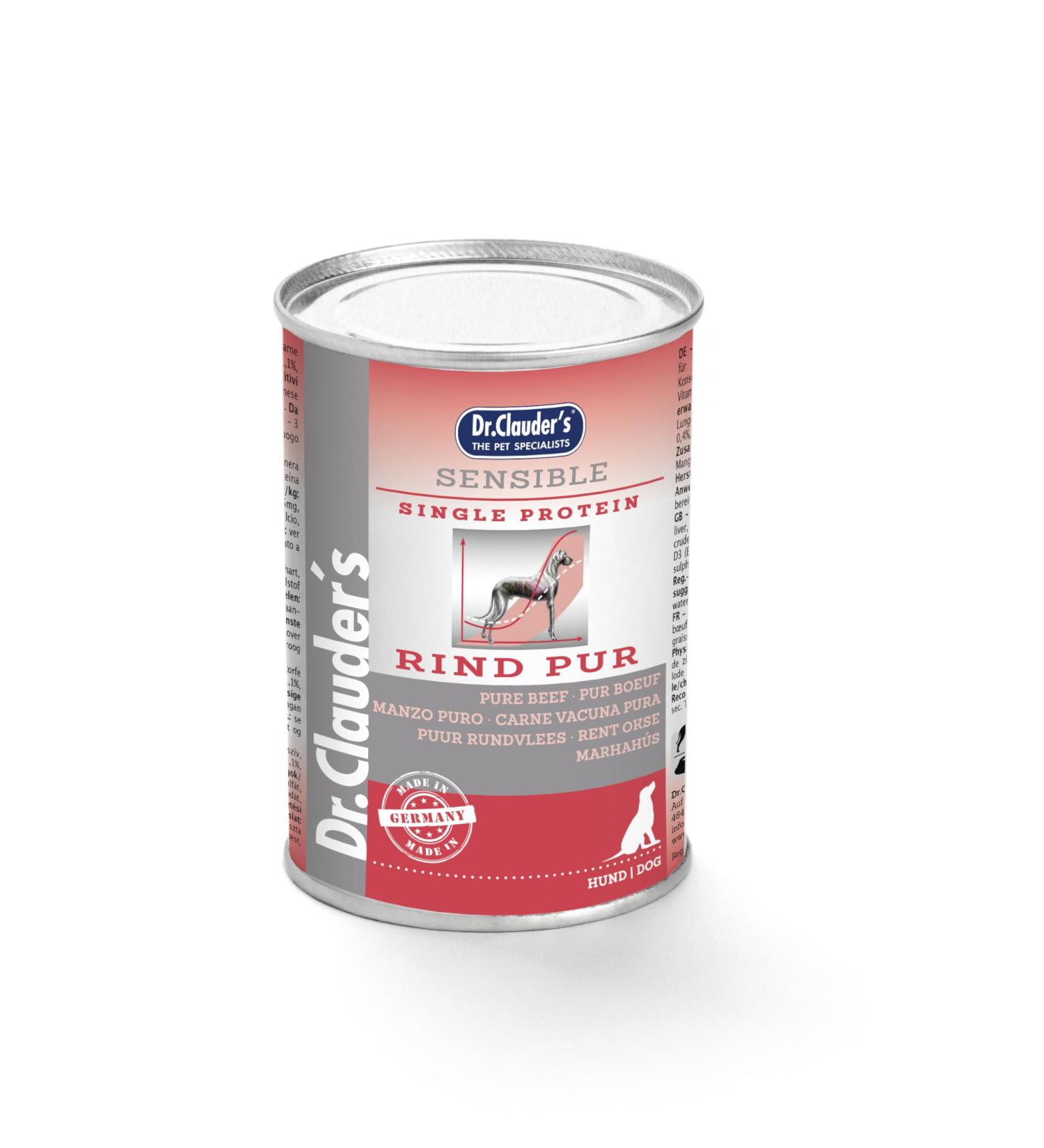 Dr. Clauder's - Wet dog food - Sensitive Diet variety - Specific diet - Super Premium product - 6 x 400 g - 6 x 400 g