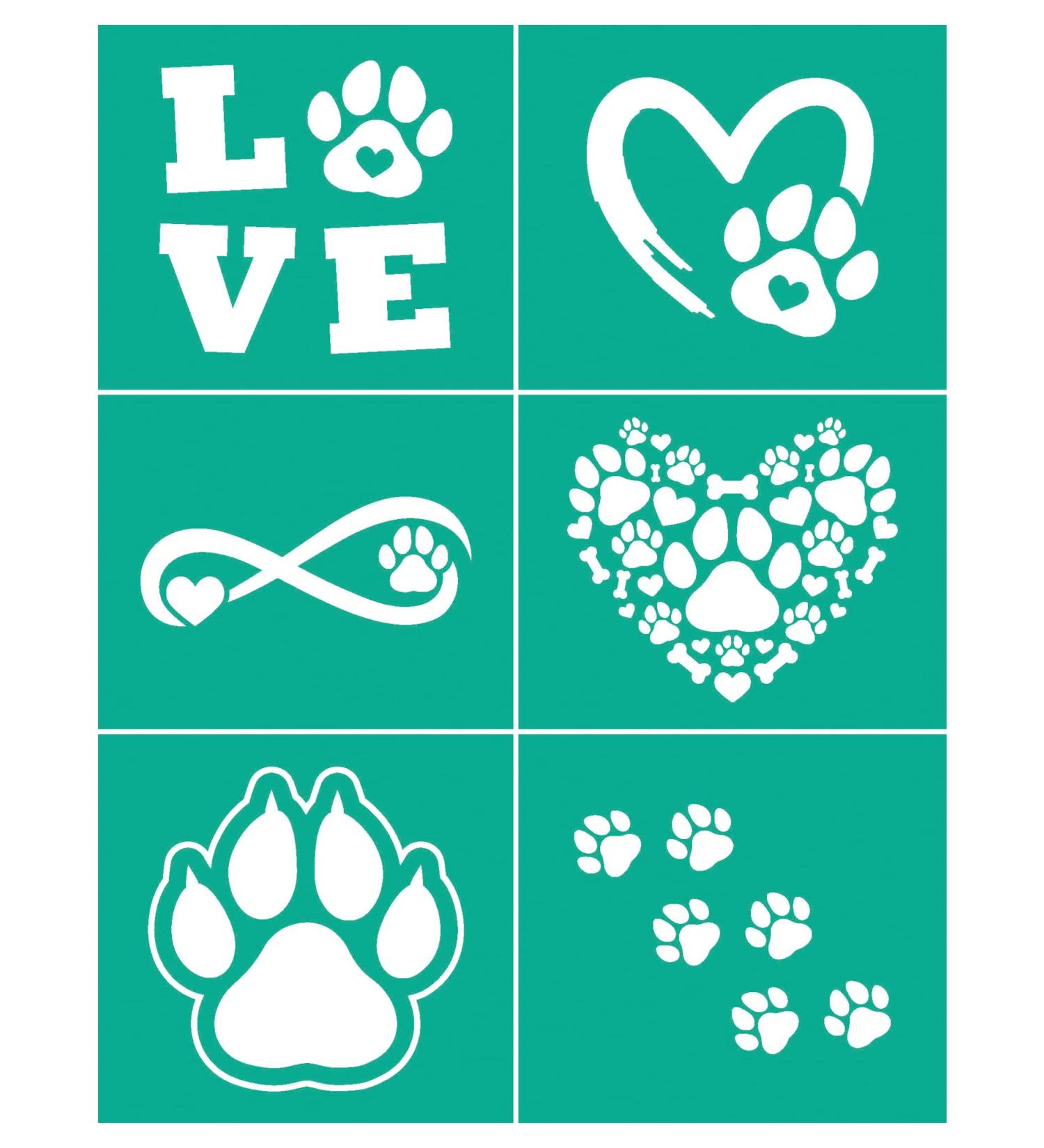 BOOLOOEN Silk Screen Stencil - Self-Adhesive Transfer Stencil for DIY Home Decor - Reusable Washable Mesh Stencil - 8.5x11inch - Valentine's Day Love Theme - Buy Online on GoSupps.com