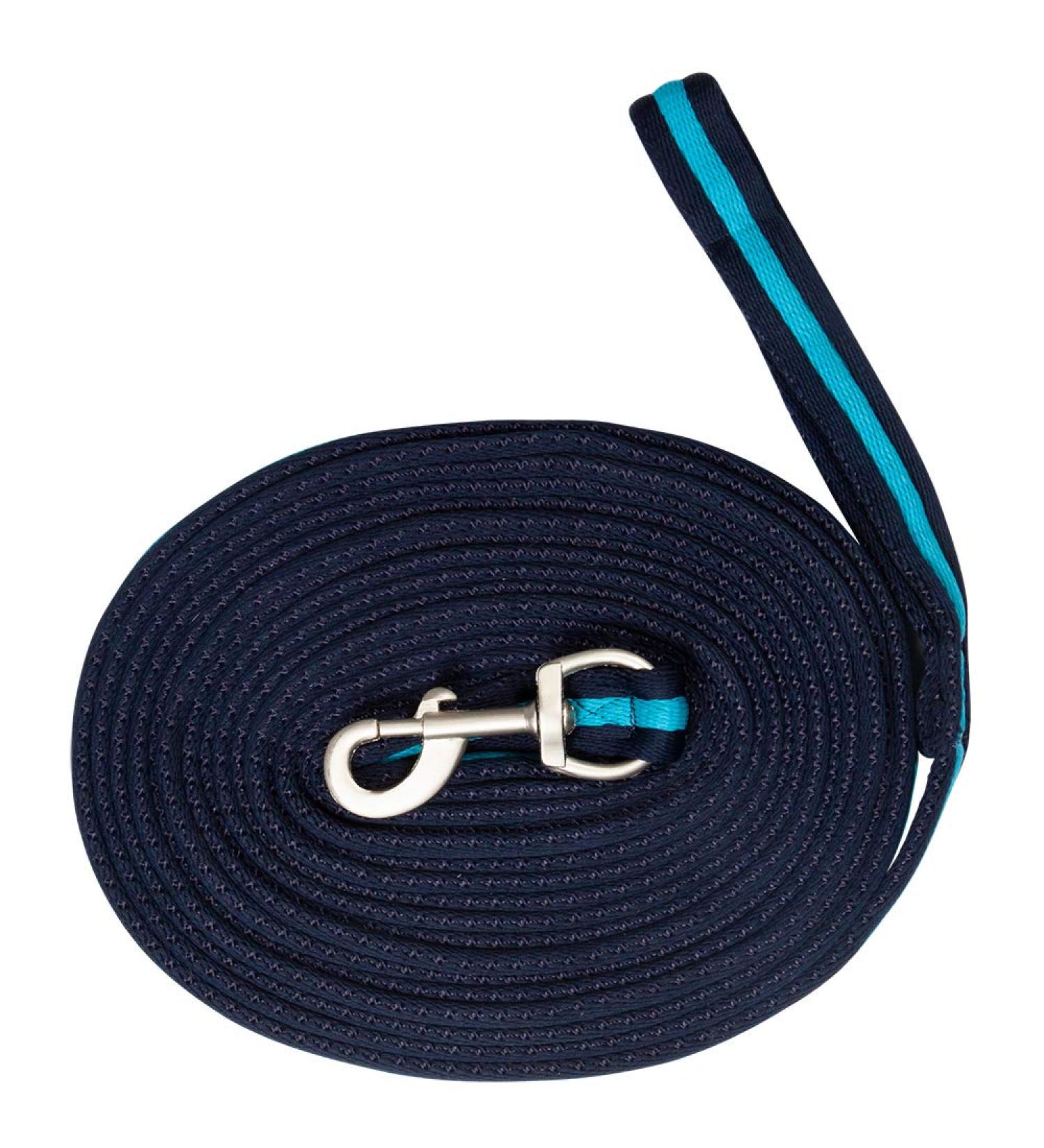 Pfiff 101196 Softlunge - 8.20m Lunging Line with Swivel Snap Hook | Blue-Turquoise | International Shipping Available - Buy Online on GoSupps.com