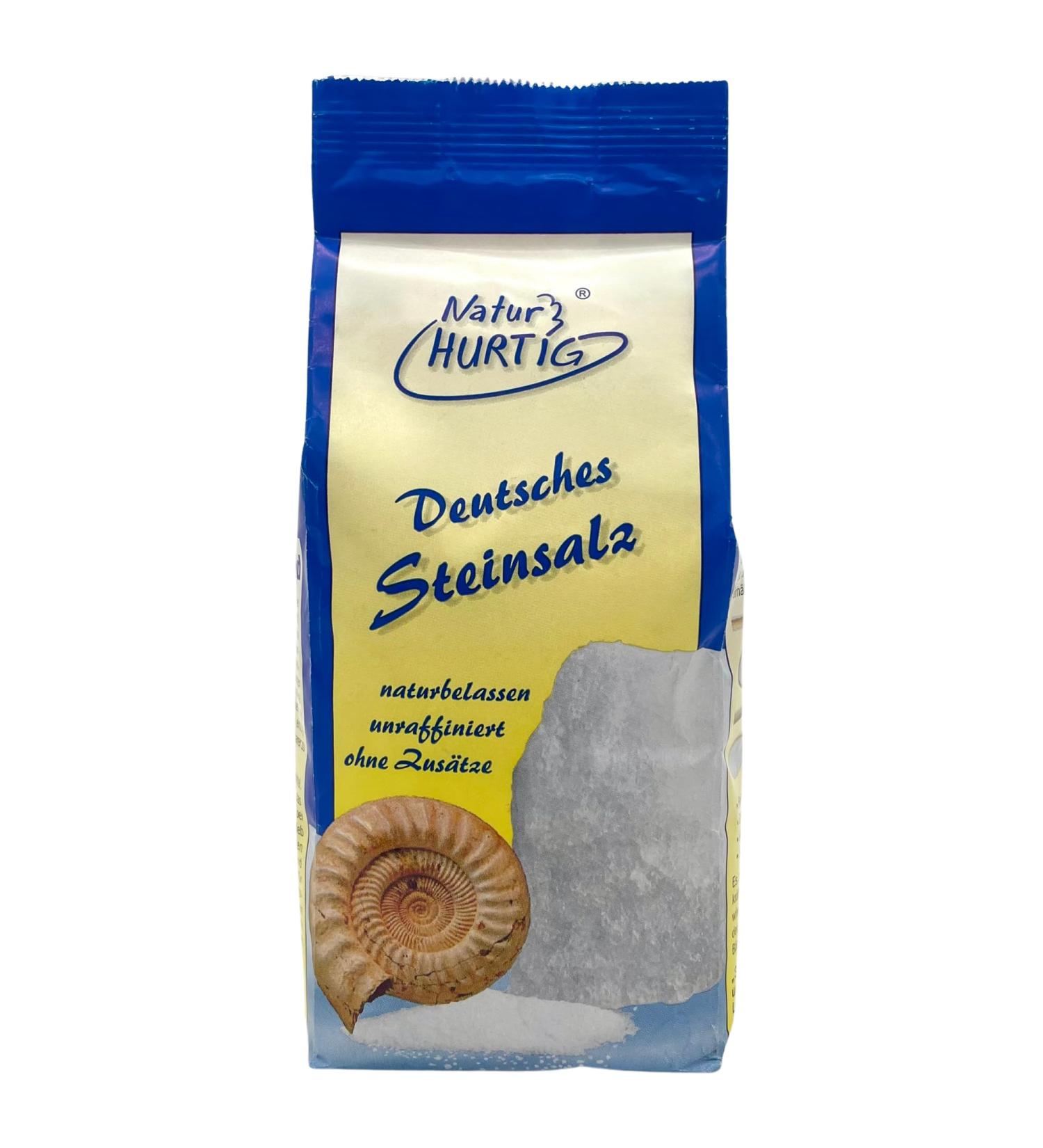 Buy Nature Hurtig German Rock Salt Fine 1 kg - Natural Unaffected & Additive-Free Untreated Primal Salt from Germany - International Shipping Available! - Buy Online on GoSupps.com