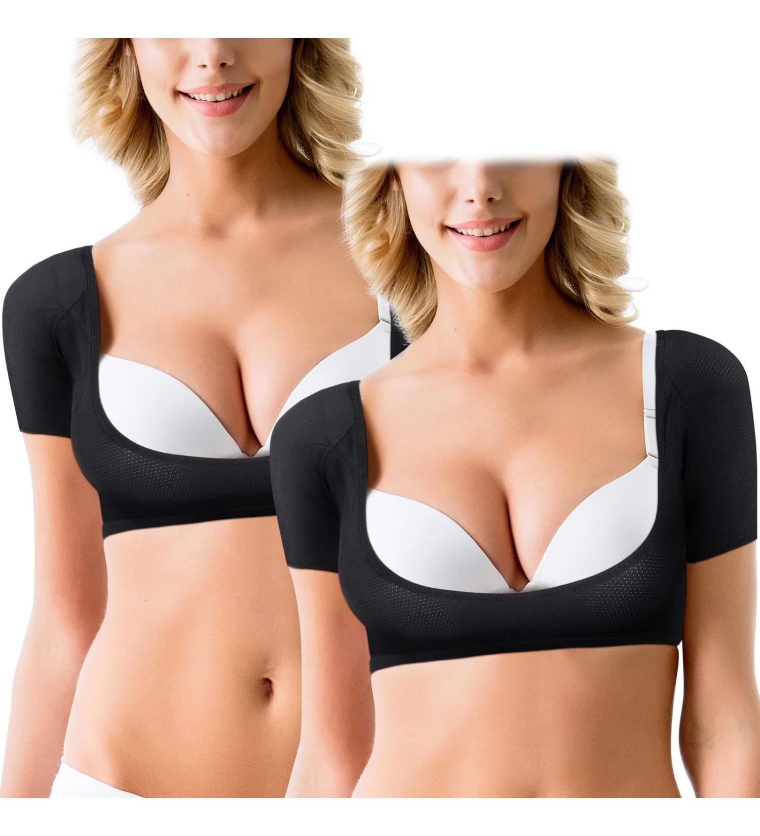 2 Pcs Underarm Sweat Vest for Women - Reusable Armpit Sweat Proof Shirt - Washable Dress Shields - Anti Sweat Underarm Guard - Women's Underwear Vest for Armpit Protection - Buy Online on GoSupps.com