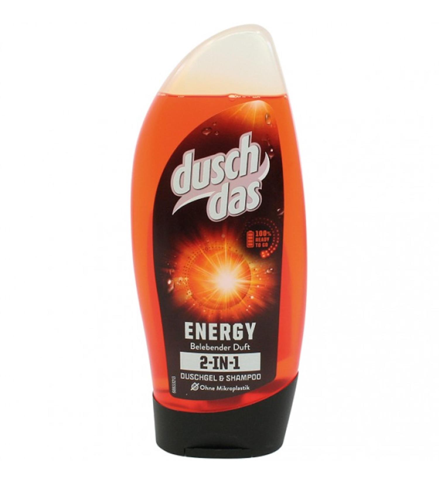 Duschdas Duschdas Energy 2-in-1 Shower Gel and Shampoo for Men Invigorating Scent 2 x 250 ml