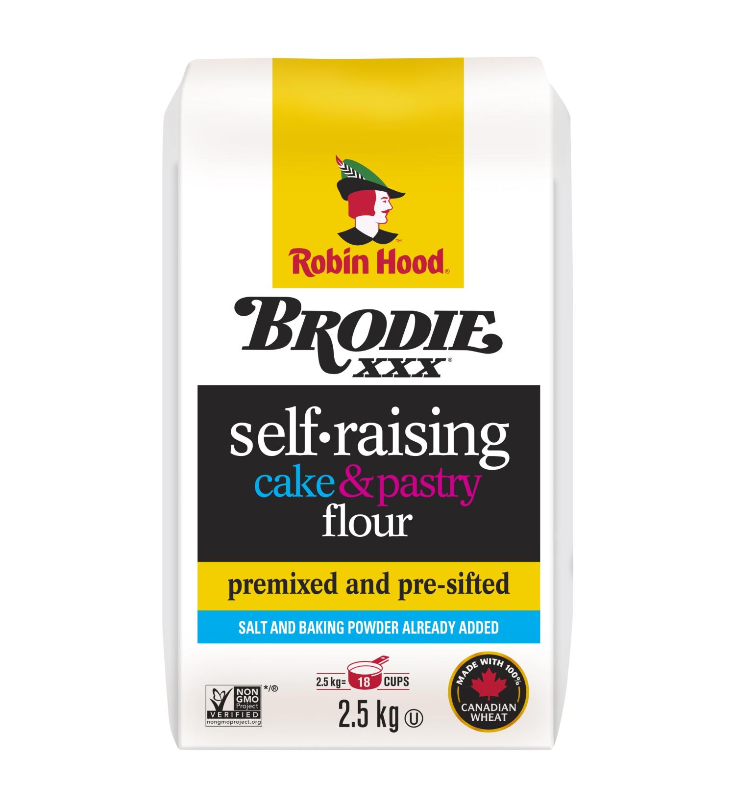 BRODIE Self-Raising Cake & Pastry Flour 2.5kg Made with 100% Canadian Wheat 2.5 kg (Pack of 1) CAKE & PASTRY - Buy Online on GoSupps.com