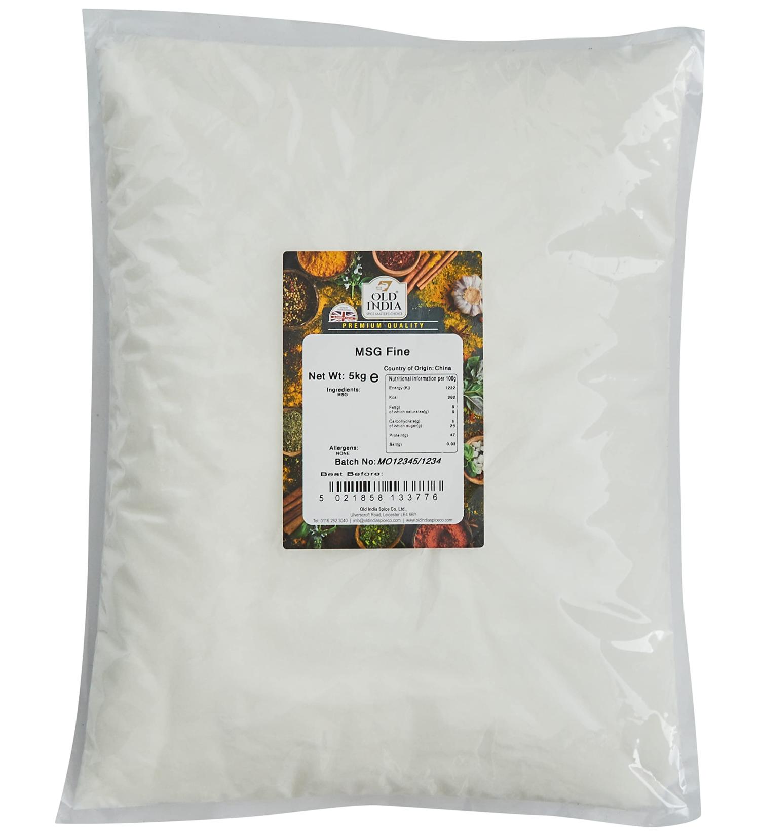 Old India MSG Fine 5kg - Premium Quality Seasoning (Pack of 1) - Buy Online on GoSupps.com