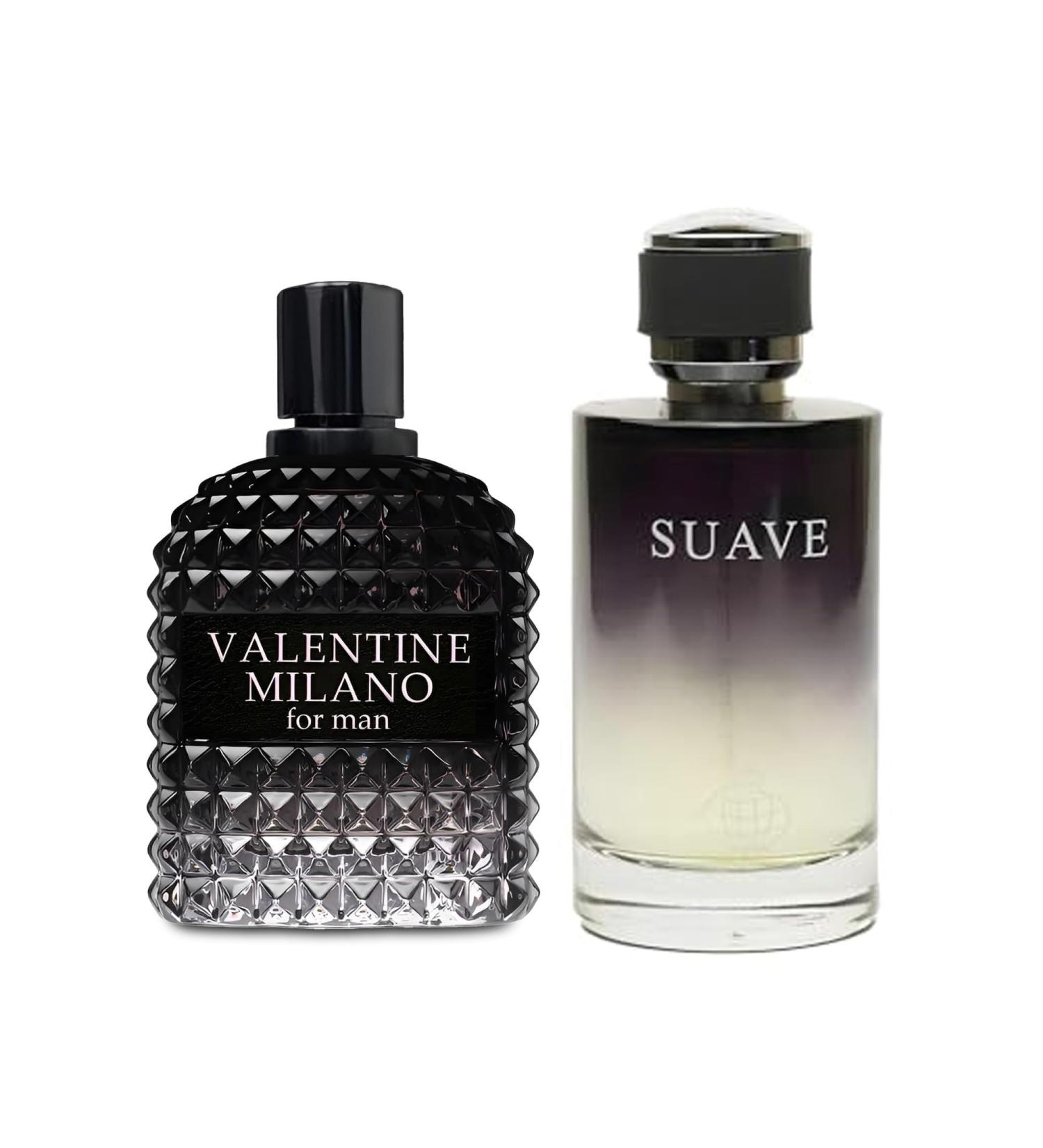 2PCS Valentine Milano/Suave Eau De Toilette for Men-Fresh Romantic Scent Perfume for Men 3.4 Fl Oz Each Mens Cologne For All Skin Daily Used MilanoMen/Suave - Buy Online on GoSupps.com