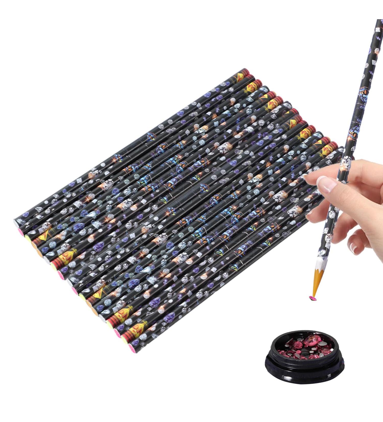 Nail Rhinestone Picker - Nail Dotting Wax Gem Pick up Tool for Nails Crafts Makeup Face Clothes Shoes Handle Manicure Rhinestone Applicator Dtt - Buy Online on GoSupps.com