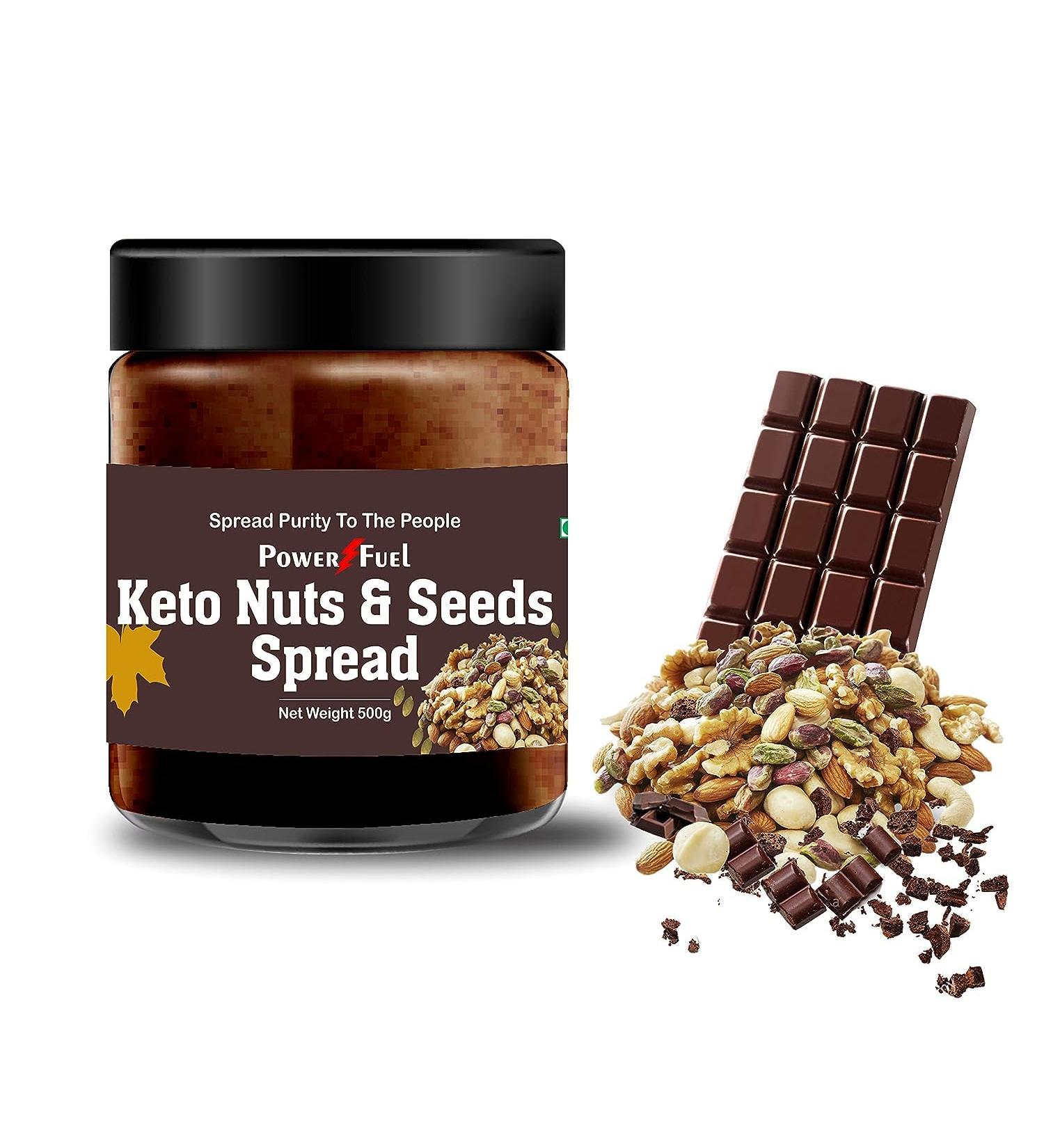 Green Velly Keto Chocolate Spread | 6 Organic Nuts and Seed Butter 500G (No Added Sugar Vegan High Protein Keto Friendly - Buy Online on GoSupps.com