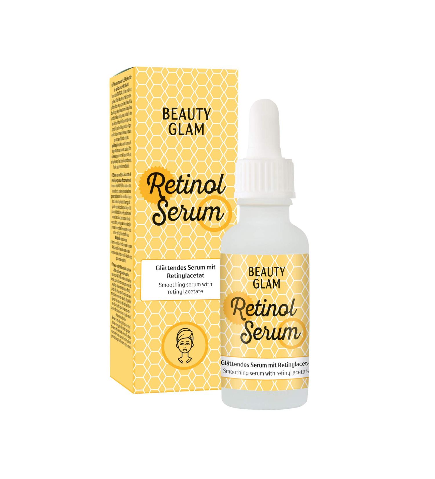  BEAUTY GLAM Beauty Glam Retinol Serum - Anti-aging serum with retinol (vitamin A) - Effective against wrinkles and blemishes - Vegan silicone-free colorant-free fragrance-free made in Germany - 30 ml - Buy Online on GoSupps.com