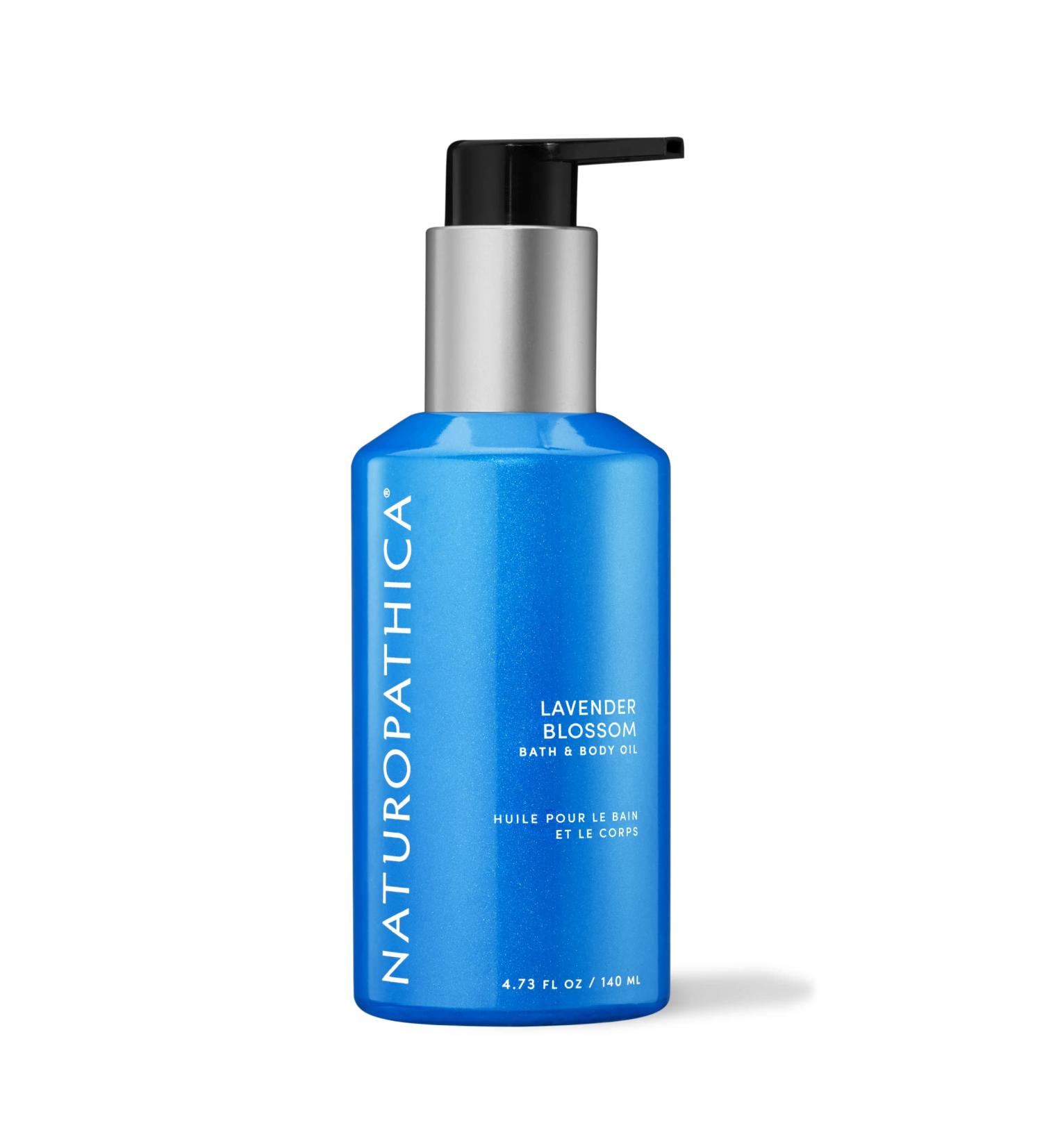 Naturopathica Lavender Blossom Bath & Body Oil Nourishing Body Lotion Moisturizer Calming Bath & After Shower Oil Infused with Lavender Essential Oil 4.7 fl oz