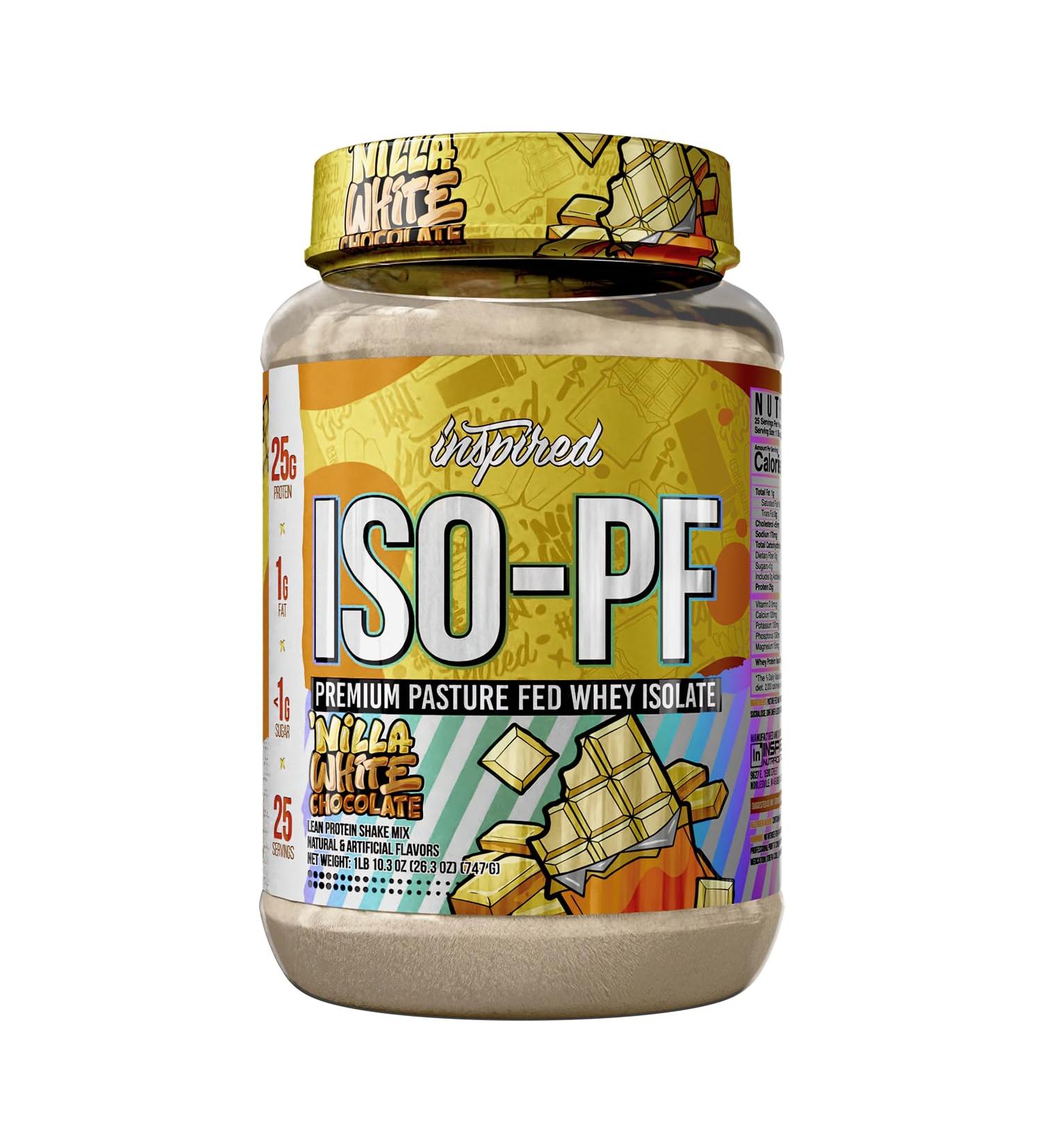 Inspired Nutraceuticals ISO-PF Grass-Fed Whey Protein Isolate - Naturally Flavored Gluten Free - Buy Online on GoSupps.com