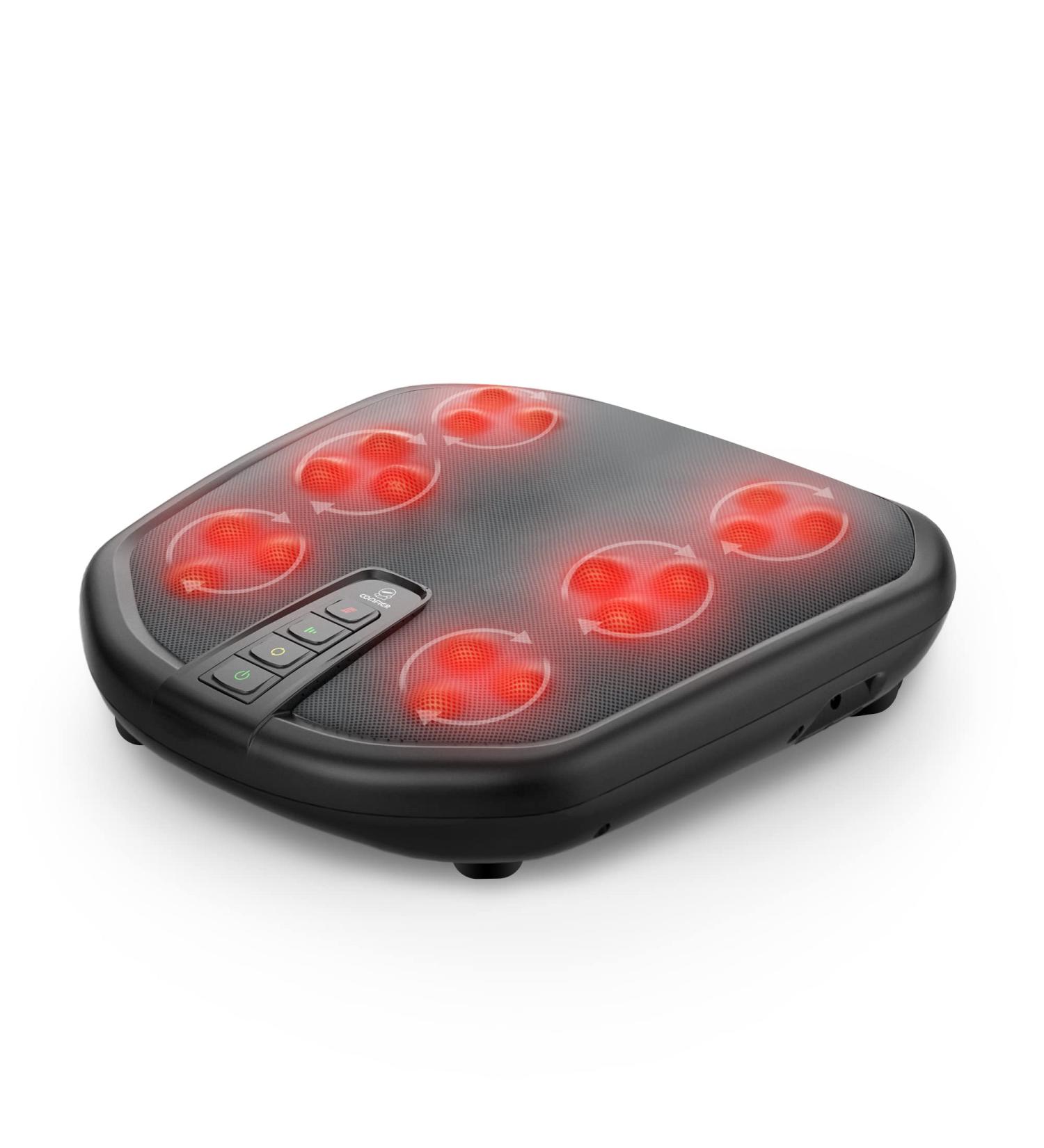 Comfier Shiatsu Foot Massager with Heat | Pain Relief & Plantar Fasciitis | Heated Foot Warmer & Back Massager for All Sizes - Buy Online on GoSupps.com