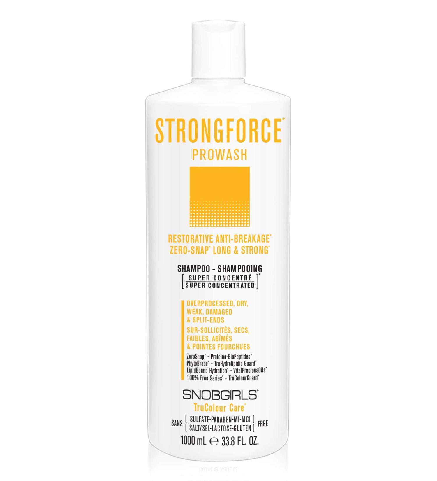 Strongforce Vegan Hair Repair Shampoo - Argan Oil & Vitamins for Dry Damaged Hair - Split End & Breakage Prevention - Buy Online on GoSupps.com