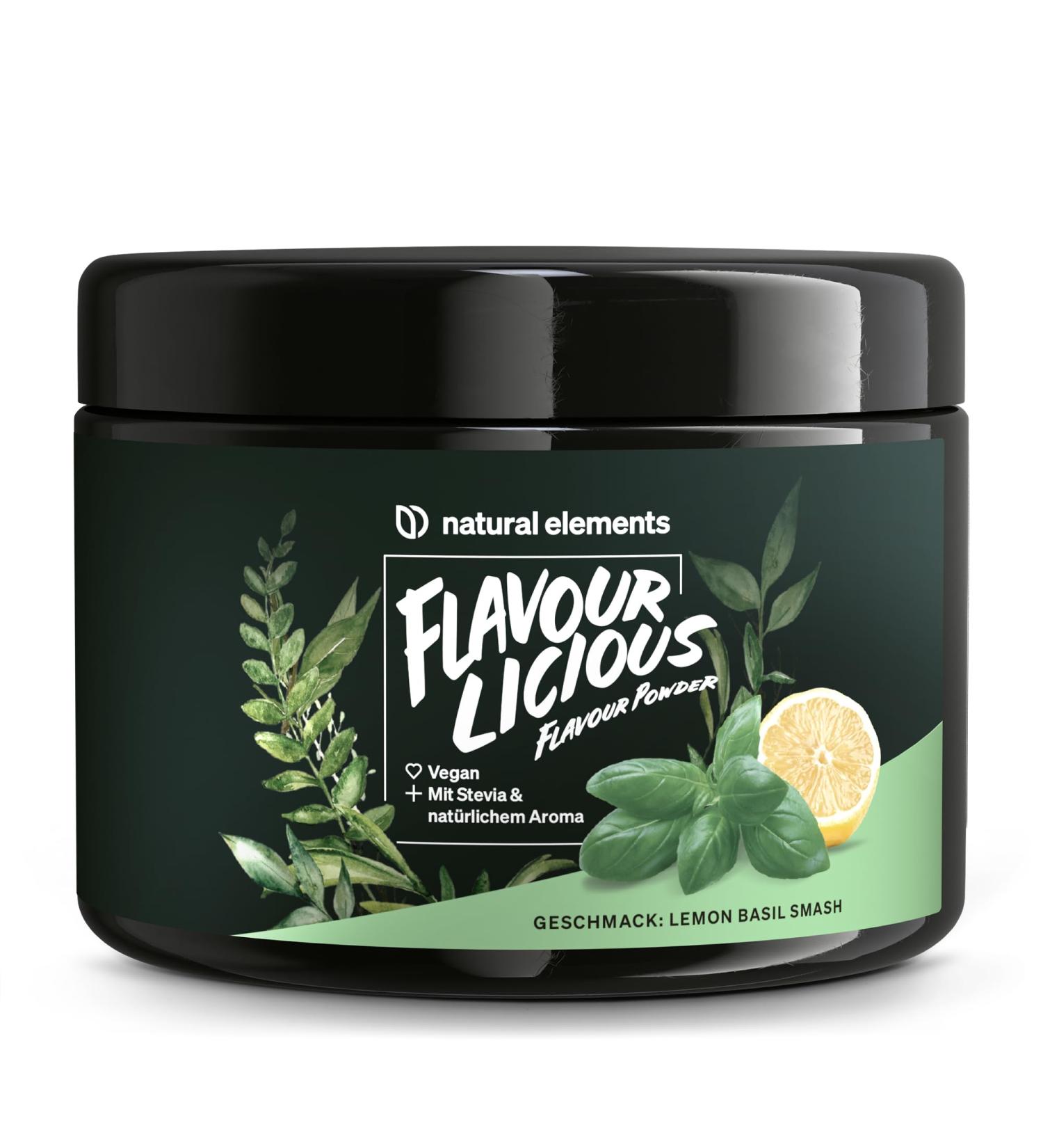 Flavourlicious Lemon Basil Smash - 200g | Low-Calorie Vegan Flavor Powder from Germany - 6 kcal/portion - Buy Online on GoSupps.com