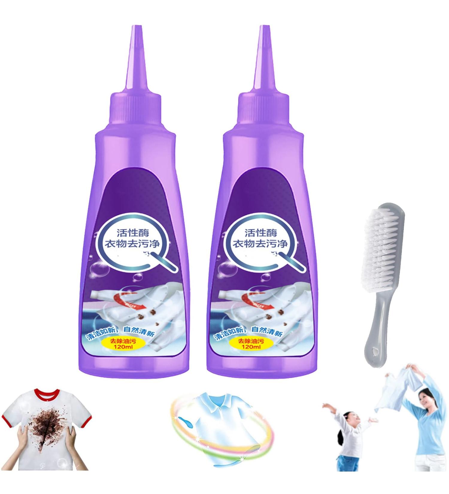 LONGLUAN Urcstyle Stain Remover Urcstyle Laundry Stain Remover Homezo Laundry Stain Remover Active Enzyme Laundry Stain Remover Stain Remover for Clothes Quick Laundry Dry Cleaner (2 Pcs) - Buy Online on GoSupps.com