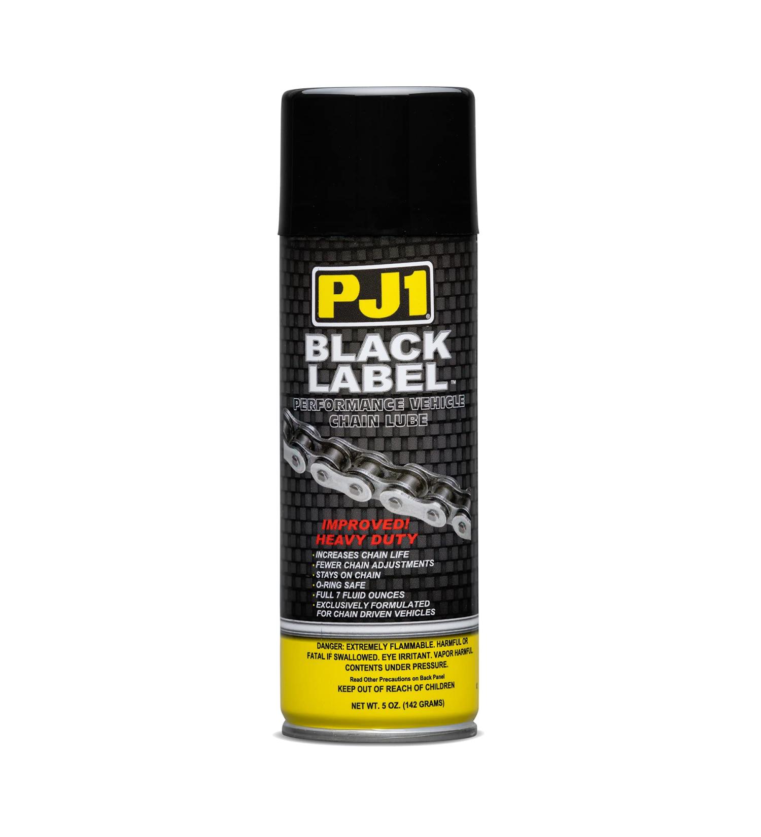 PJ1 1-06A Black Label Heavy Duty Chain Lube - 5 oz | High Performance Motorcycle Lubricant - Buy Online on GoSupps.com