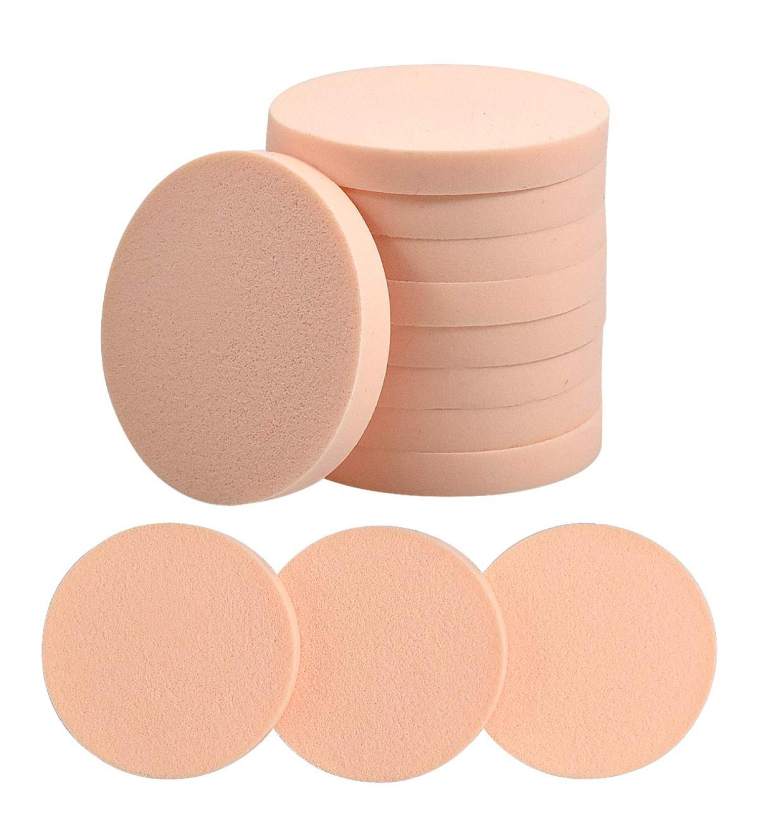 Dokpav 12 Pack Complexion Makeup Sponge Face Paint Sponge Set Round Sponge Puff for Liquid Foundation Creams and Powders - Buy Online on GoSupps.com