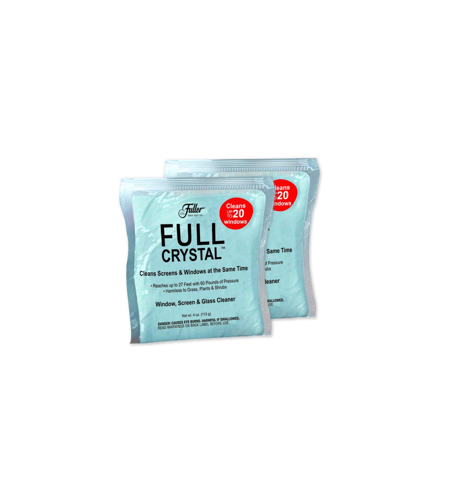 Full Crystal Refill Kit - 4 Oz. Crystal Powder Exterior Window Cleaner Packets - Cleans 40 Windows - 4 Ounce (Pack of 2) - Buy Online on GoSupps.com
