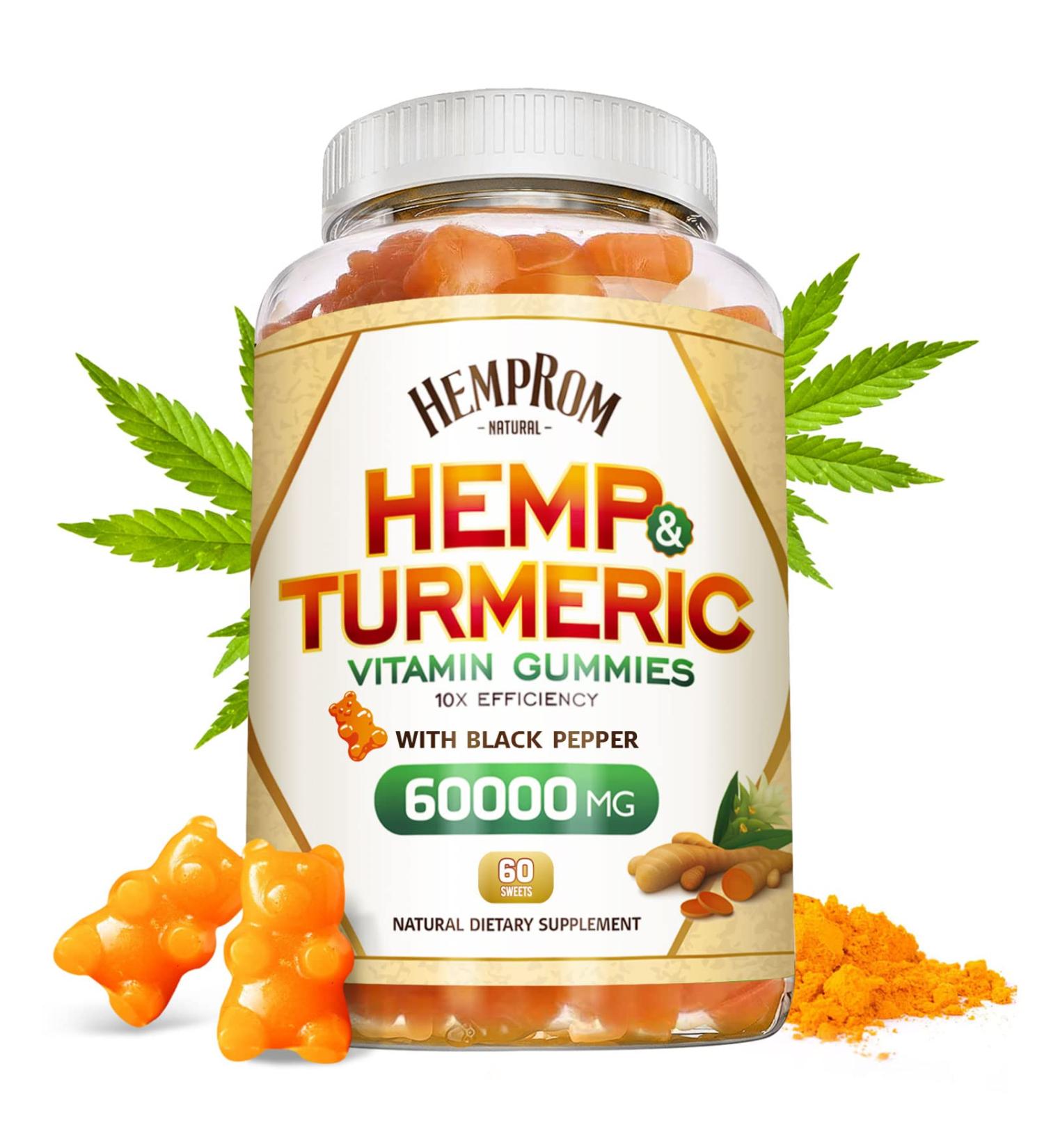 Turmeric Gummies for Adults - 95% Curcumin with Black Pepper | Antioxidant & Immune Support | Vegan Mango Flavor - 60 Chewables - Buy Online on GoSupps.com